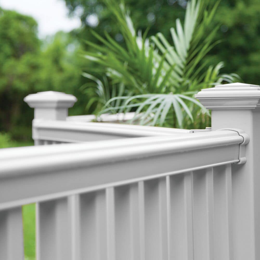 Freedom Bella Premier Series 6-ft x 42-in White Vinyl Deck Rail Kit in ...