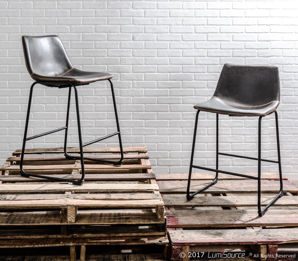 LumiSource B26-DUKZ BK+GY2 stools - View #9