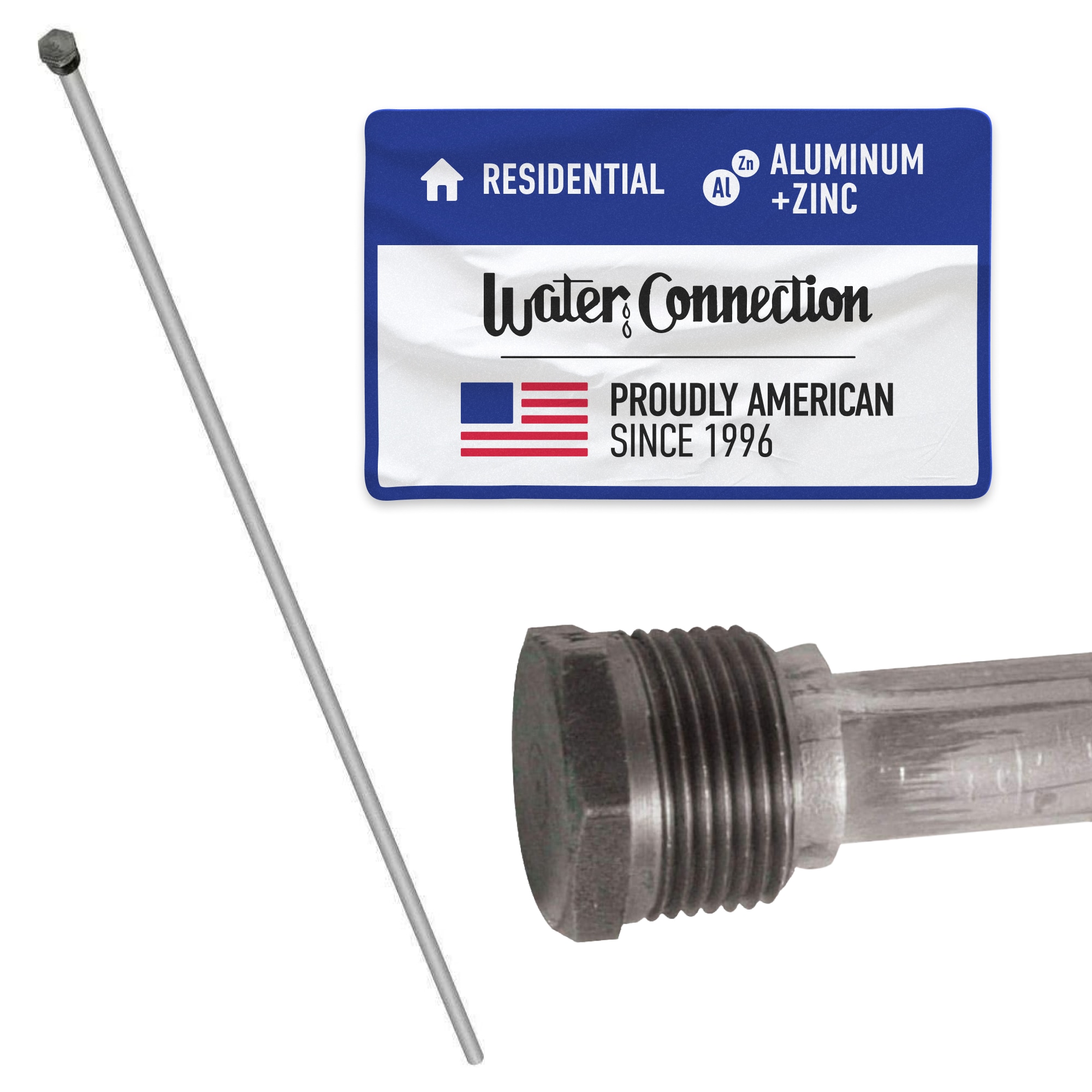 Water Connection AR136 Water Heater Anode Rod