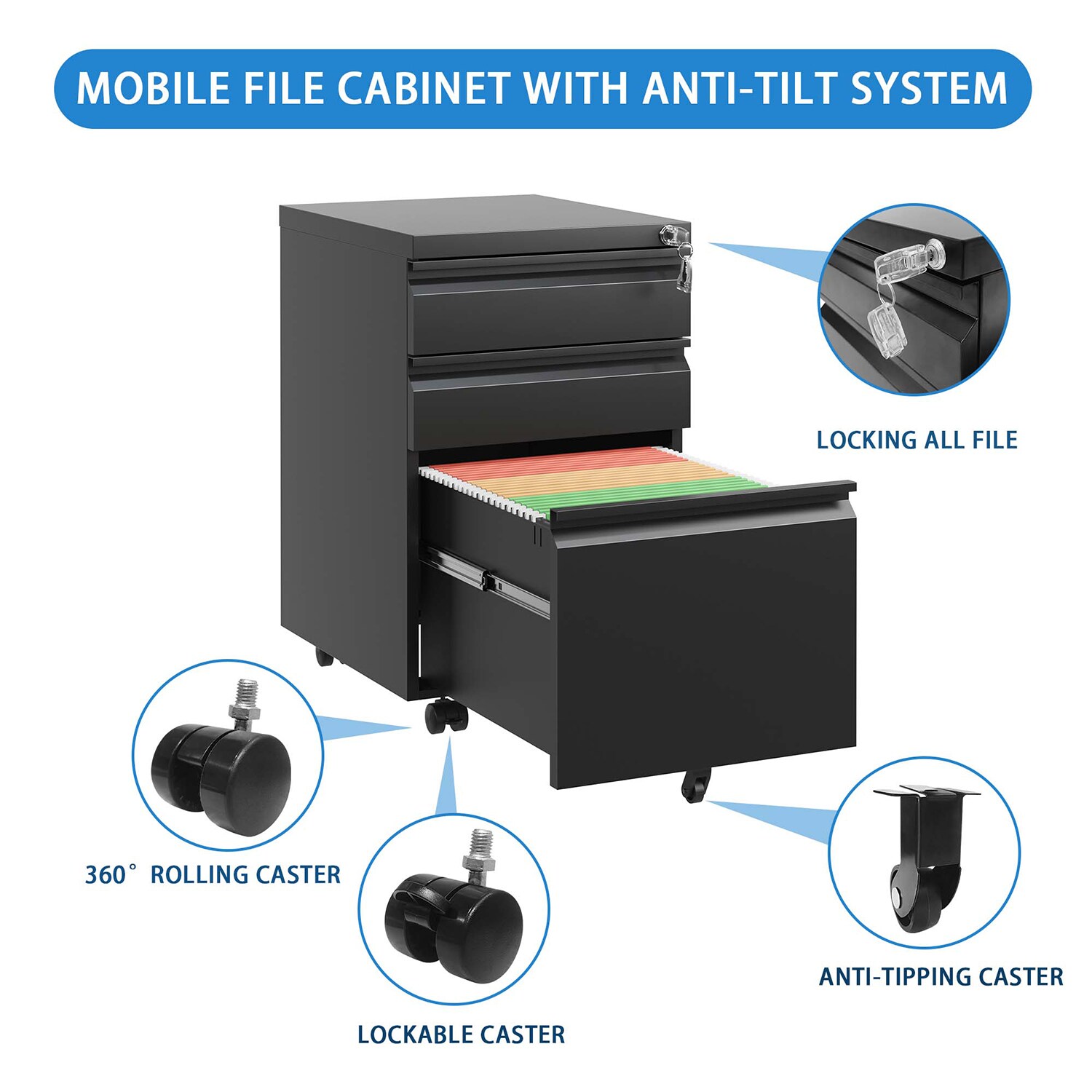GZMR SL-AD8676-LC Filing-Cabinets - View #5