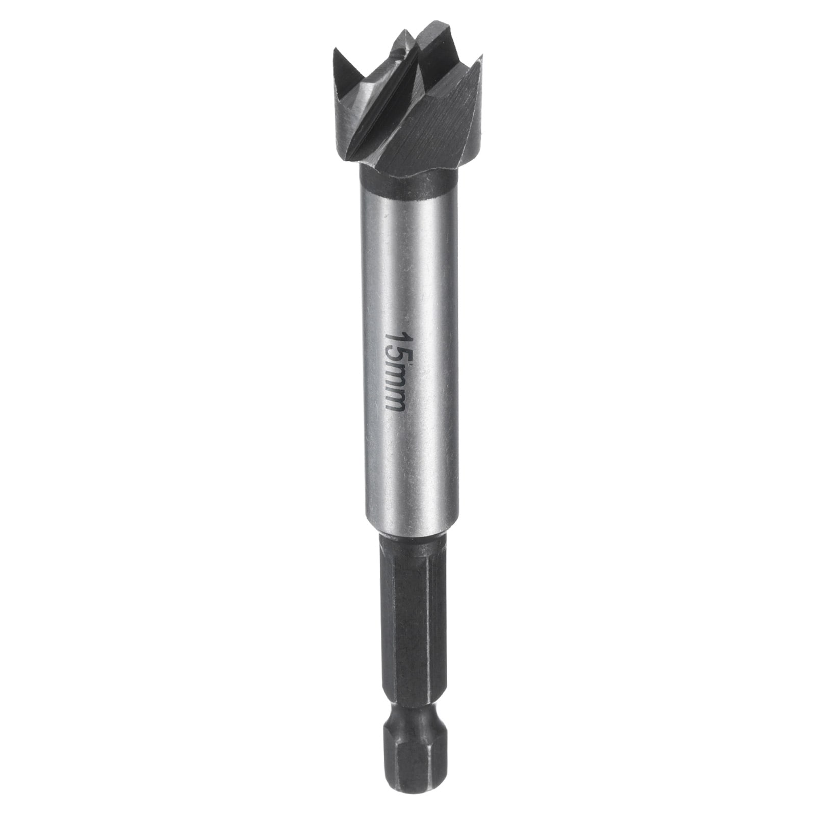 Harfington Forstner Drill Bit 5/8 Inch(15mm) Carbon Steel Single Tooth Flat Wing Wood Drilling Bit Hinge Cutter with 1/4 Inch Hex Shank for Hardwood Softwood Plywood Woodworking #S26051300UX4217