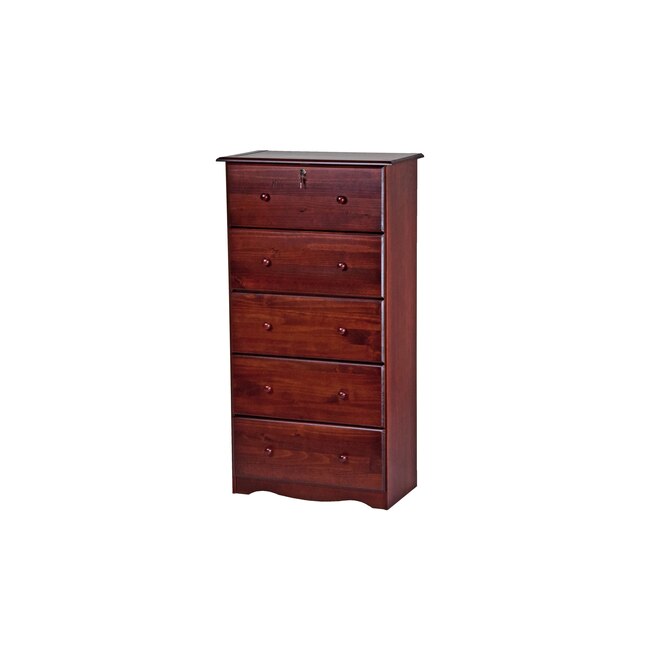 Palace Imports Mohagony Pine 5 Drawer, Solid Wood 6 Drawer Double Dresser By Palace Imports