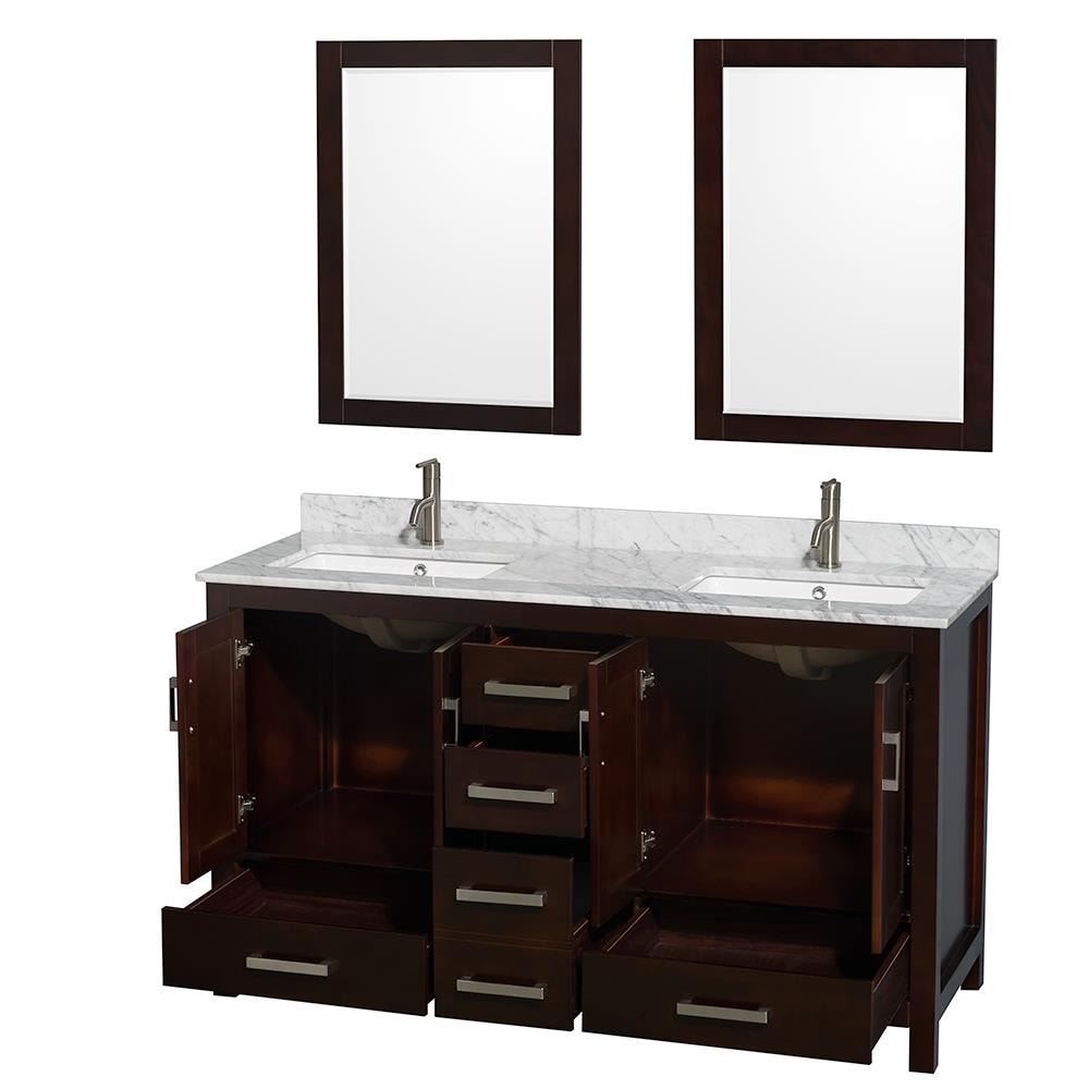 Wyndham Collection WCS141460DESCMUNSM24 Bath-Vanity-Combo - View #2