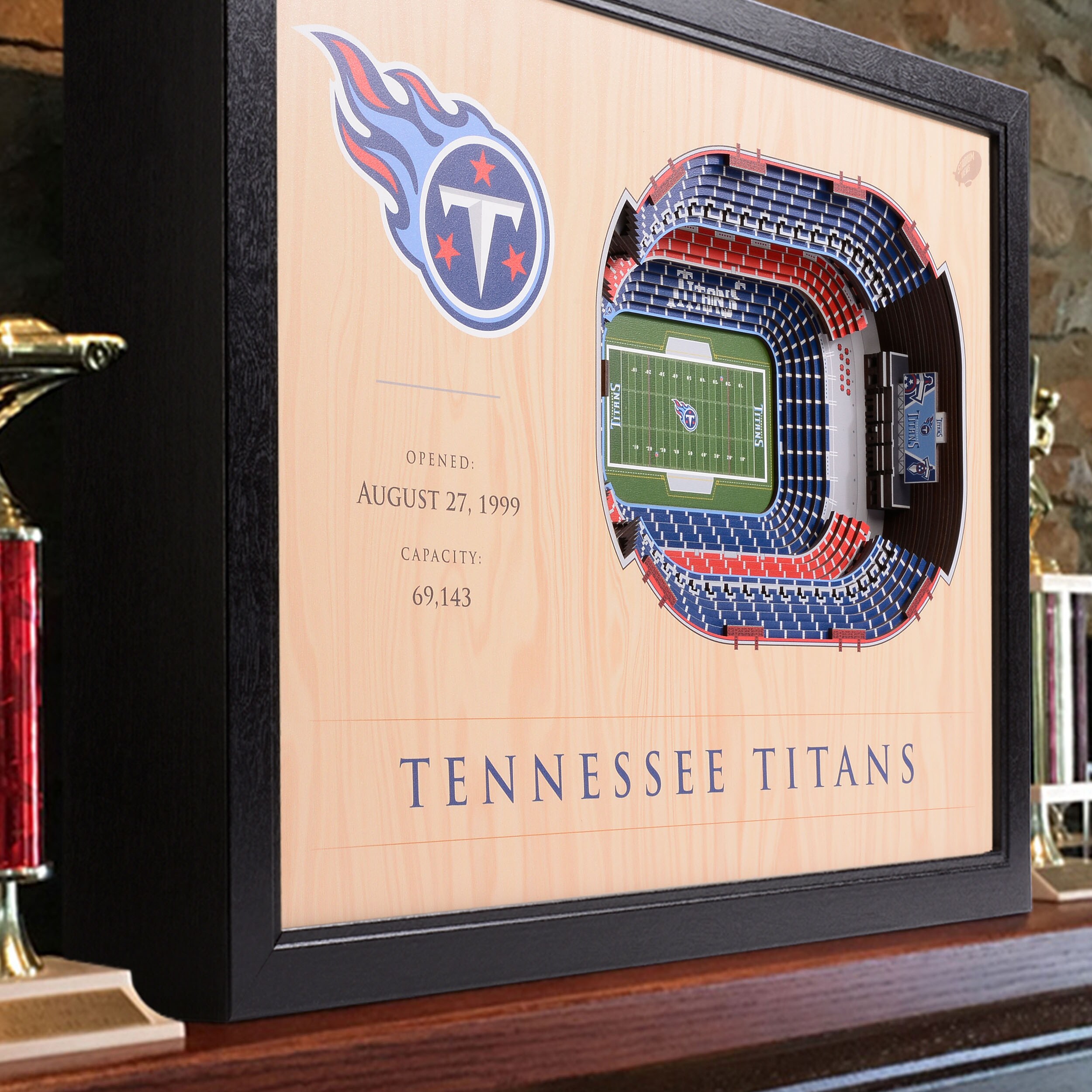 YouTheFan NFL Tennessee Titans 3D StadiumView Picture Frame