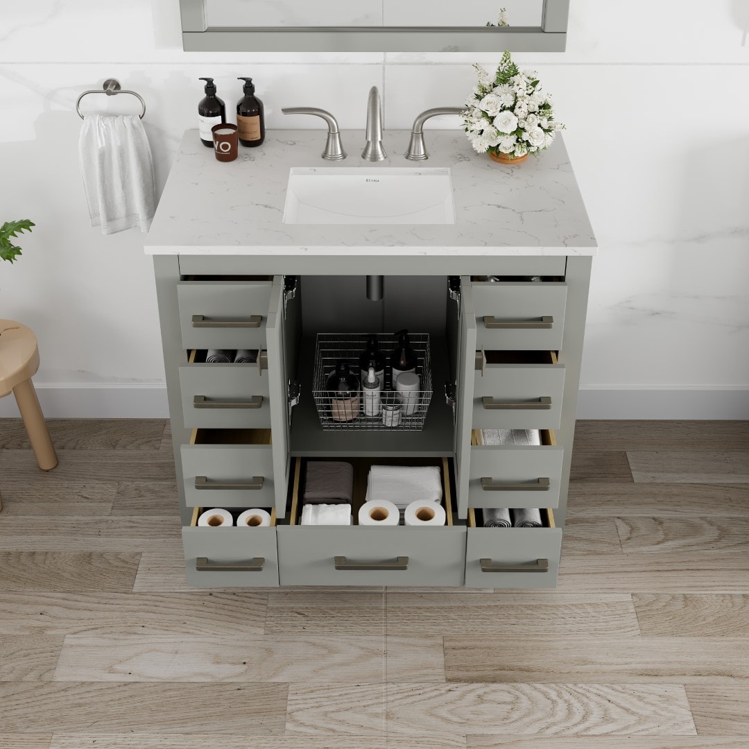 Eviva EVVN411-36GR-Q Bath-Vanity-Combo - View #4
