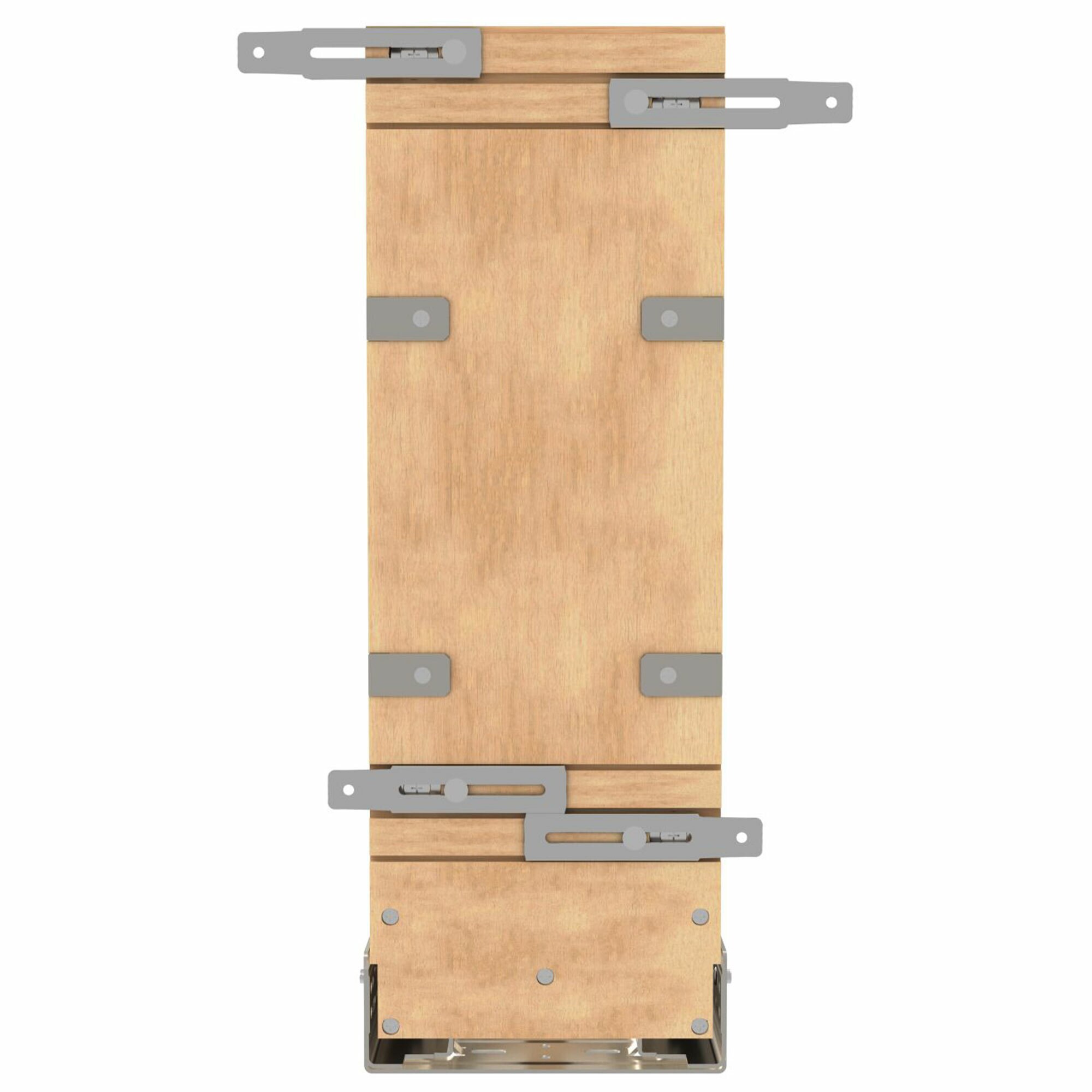 Rev-A-Shelf 14-in W x 4.13-in H-Tier Cabinet-mount Wood Soft Close