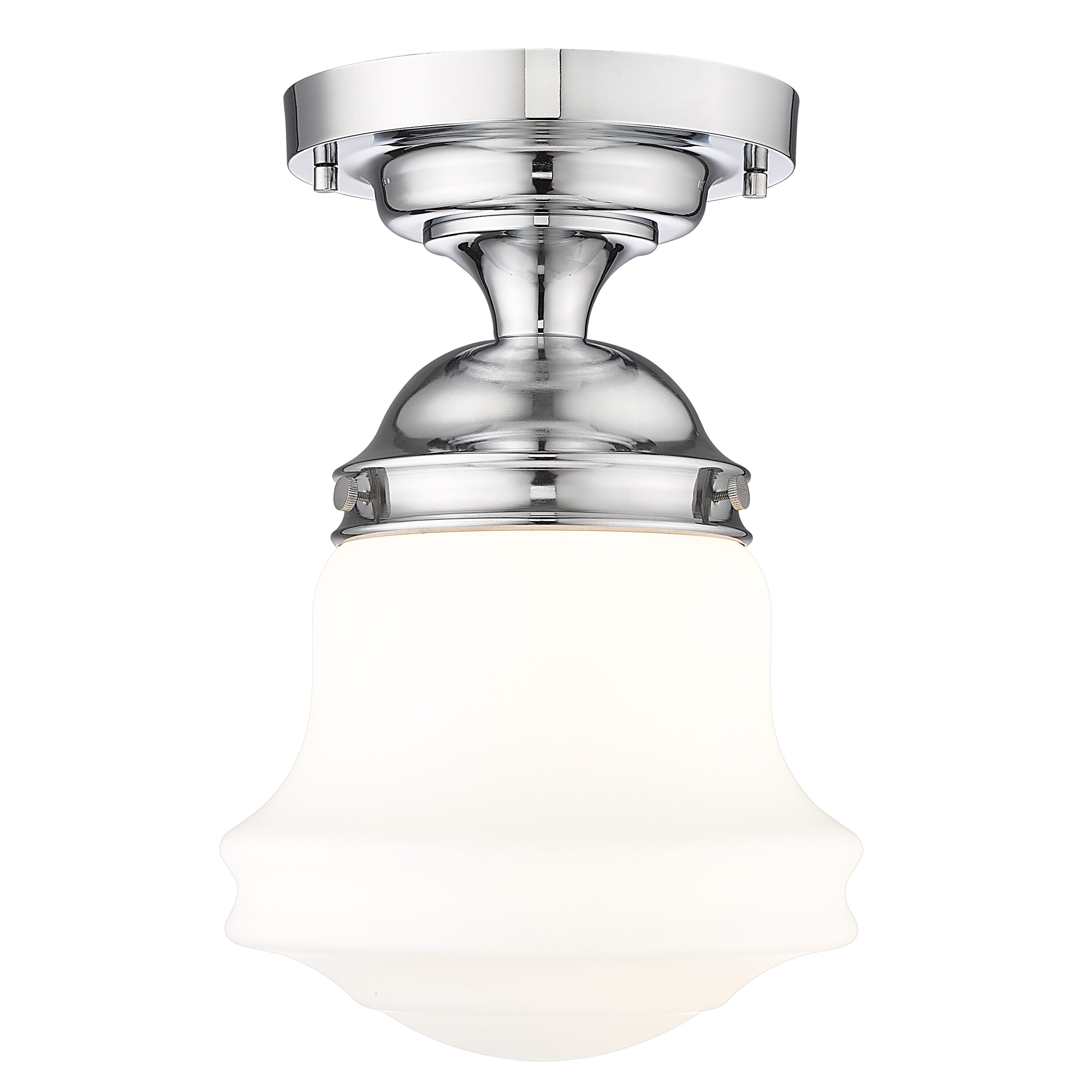 Z-Lite 735F10-CH Vaughn 1 -Light 10.5-in Polished Chrome Flush Mount Light