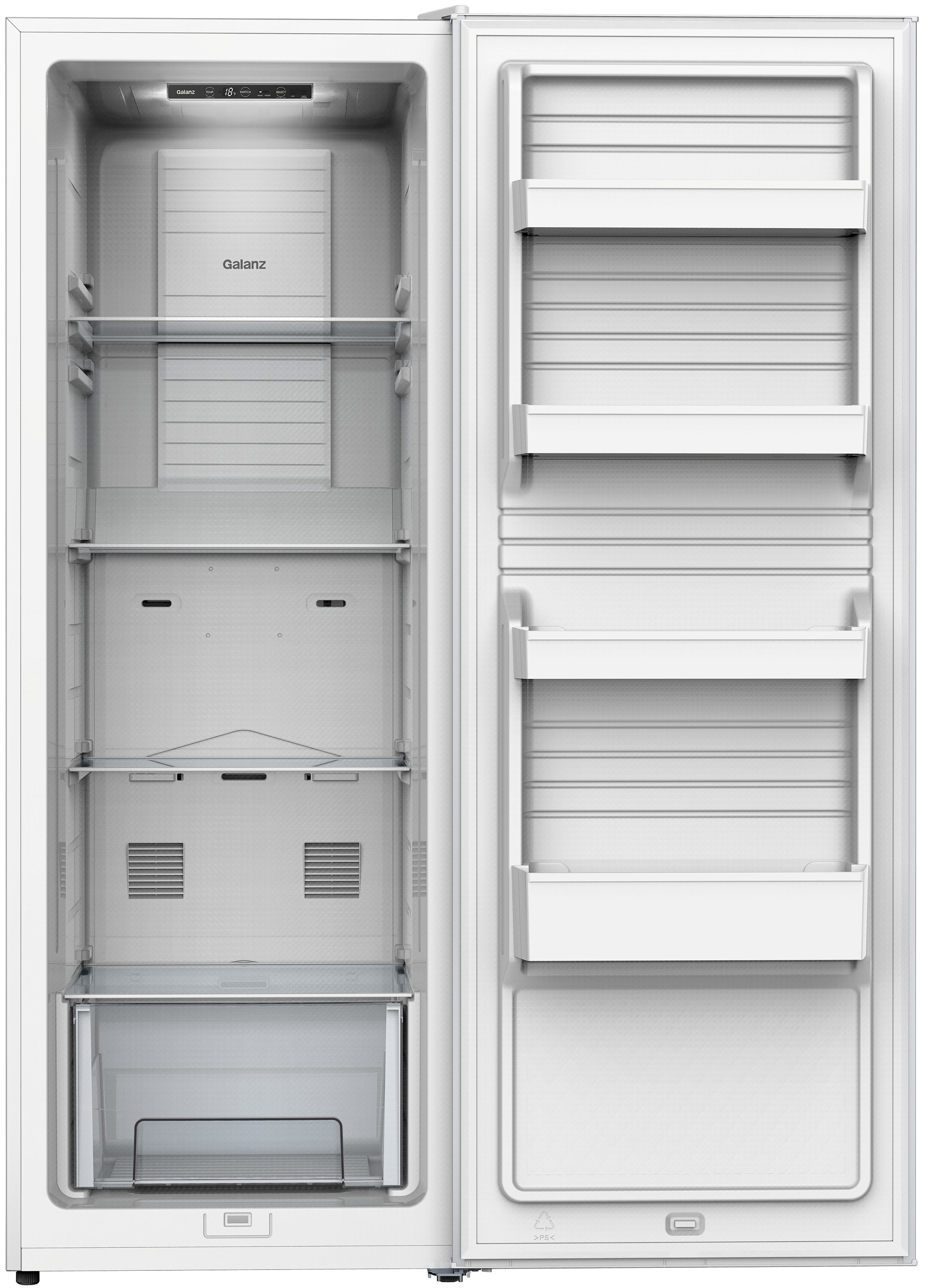 Galanz 11-cu ft Convertible Upright Freezer/Refrigerator (White) ENERGY  STAR in the Upright Freezers department at