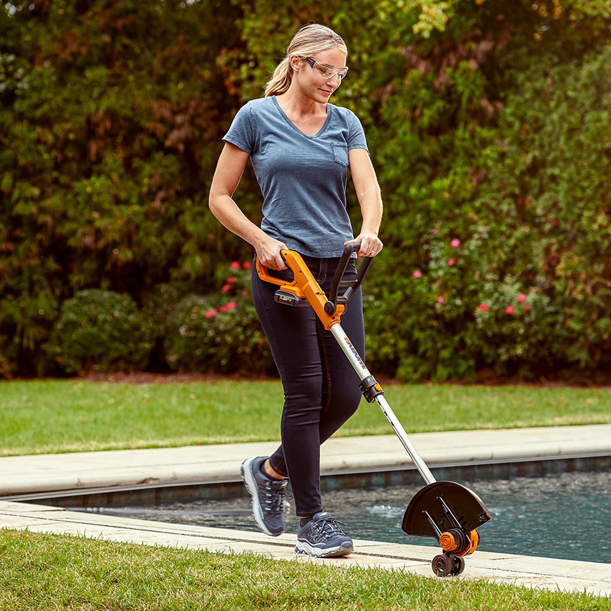 WORX 20V Cordless String Trimmer and Air Blower Combo Kit (2 x 2.0 Ah  Batteries & 1 x Charger) Black WG916 - Best Buy