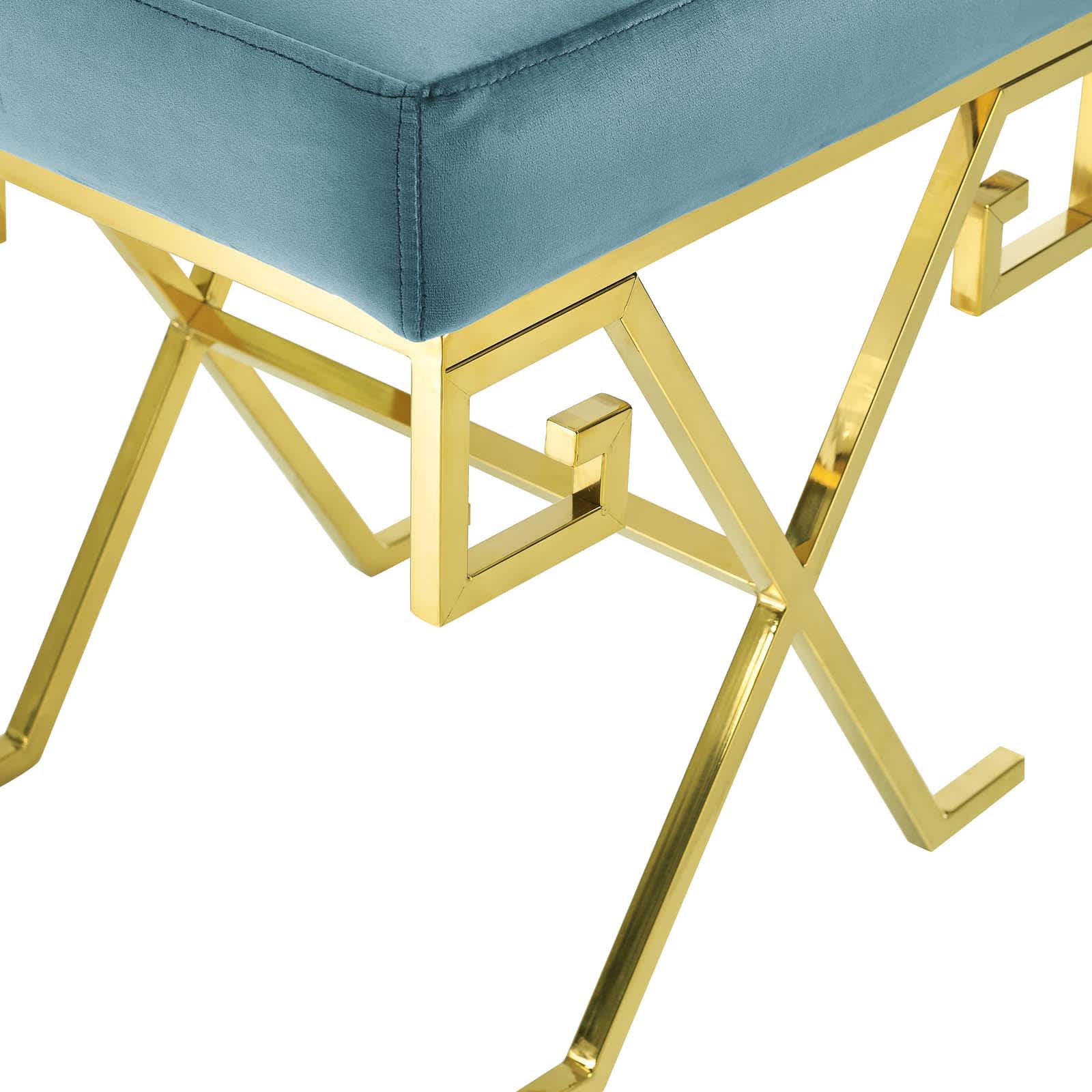 Modway EEI-2877-GLD-SEA bench - View #4
