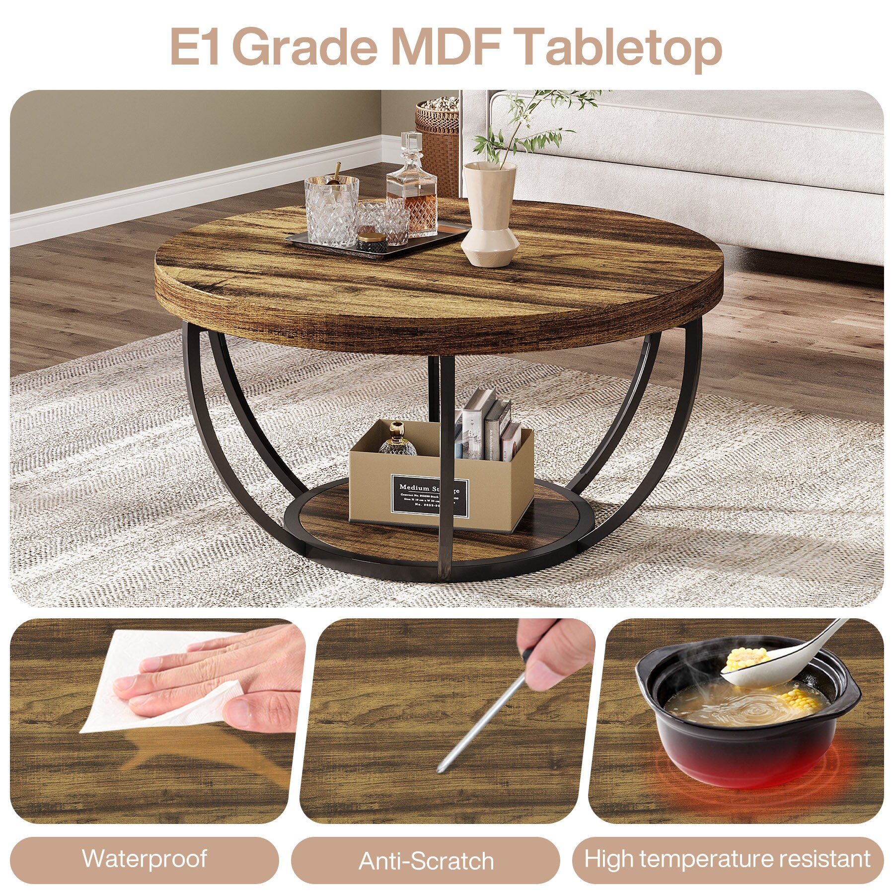 Tribesigns LWFD-NY166 Coffee-Tables - View #3