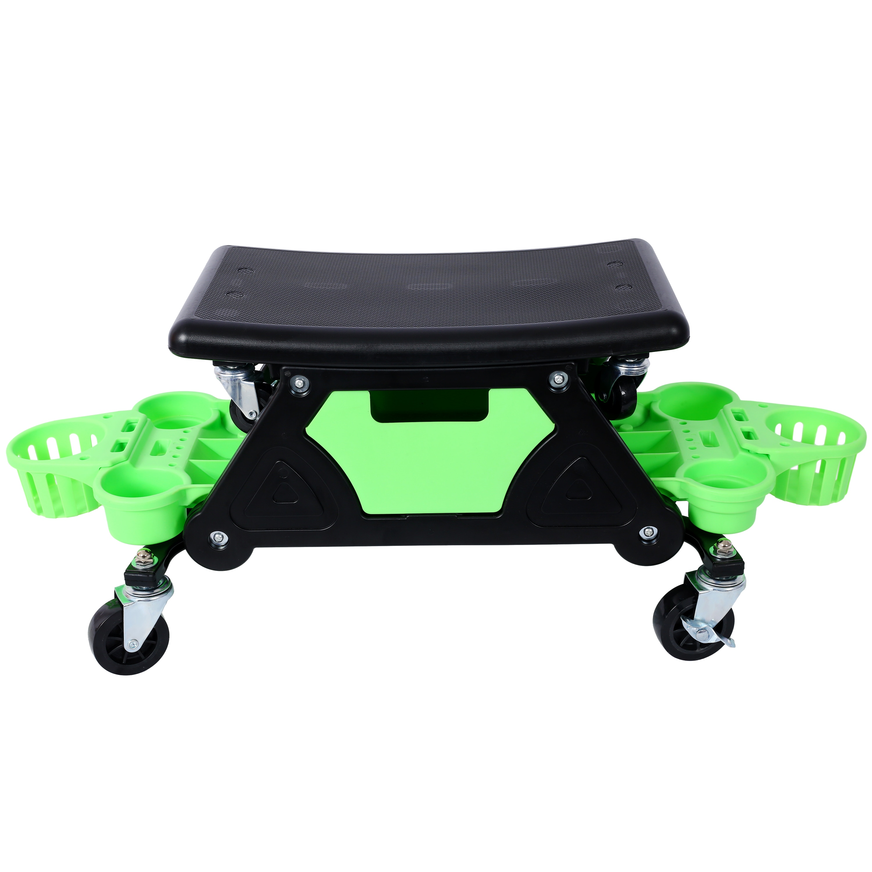 Kahomvis GH-2QP214-45 Rolling Detailing Creeper Seat Roller Mechanic Detailing Utility Seat Rolling Mechanic Stool with Wheels Removable Tool Trays Drawer 300 Lbs Capacity for General Garage Use and Home Use