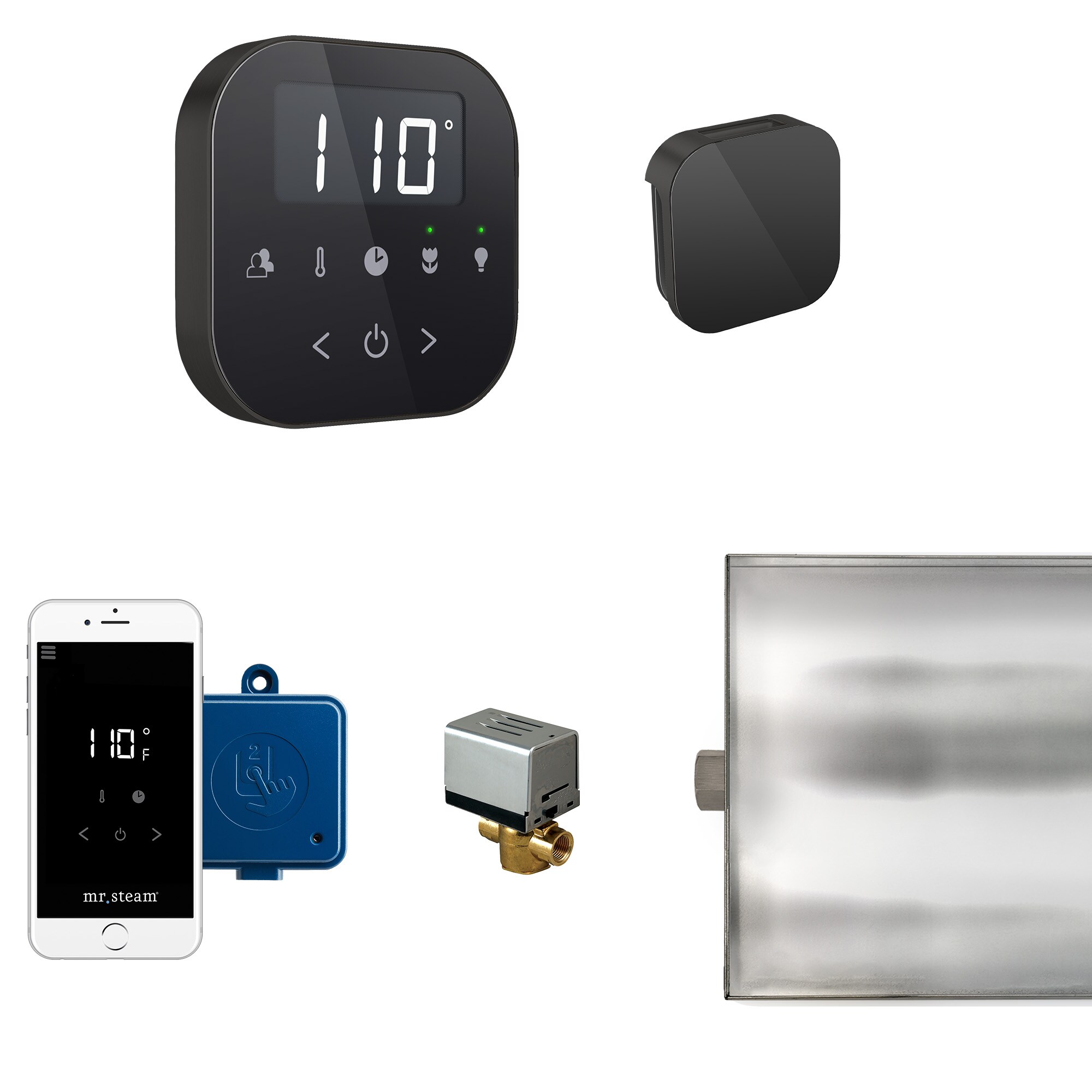 Mr. Steam ABUTLER1B-MB 120-Watts Black Matte Black Steam generator control kit