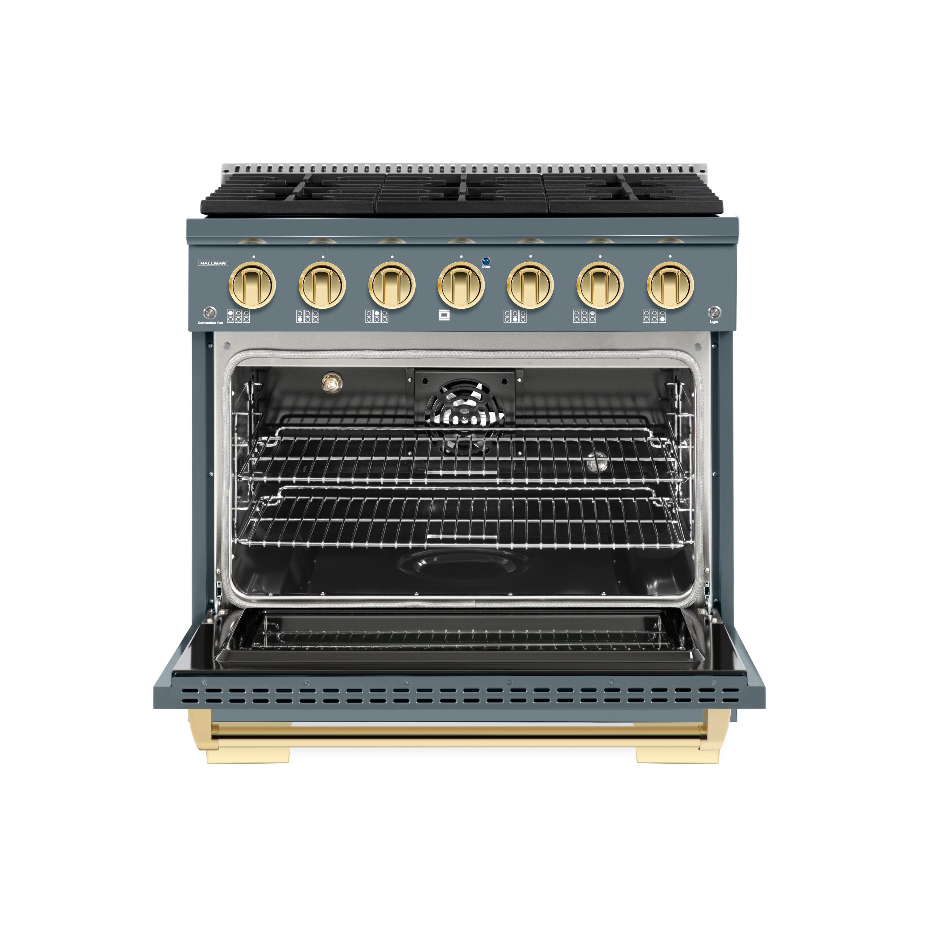 Hallman HBRG36BSGR Freestanding-Gas-Ranges - View #4