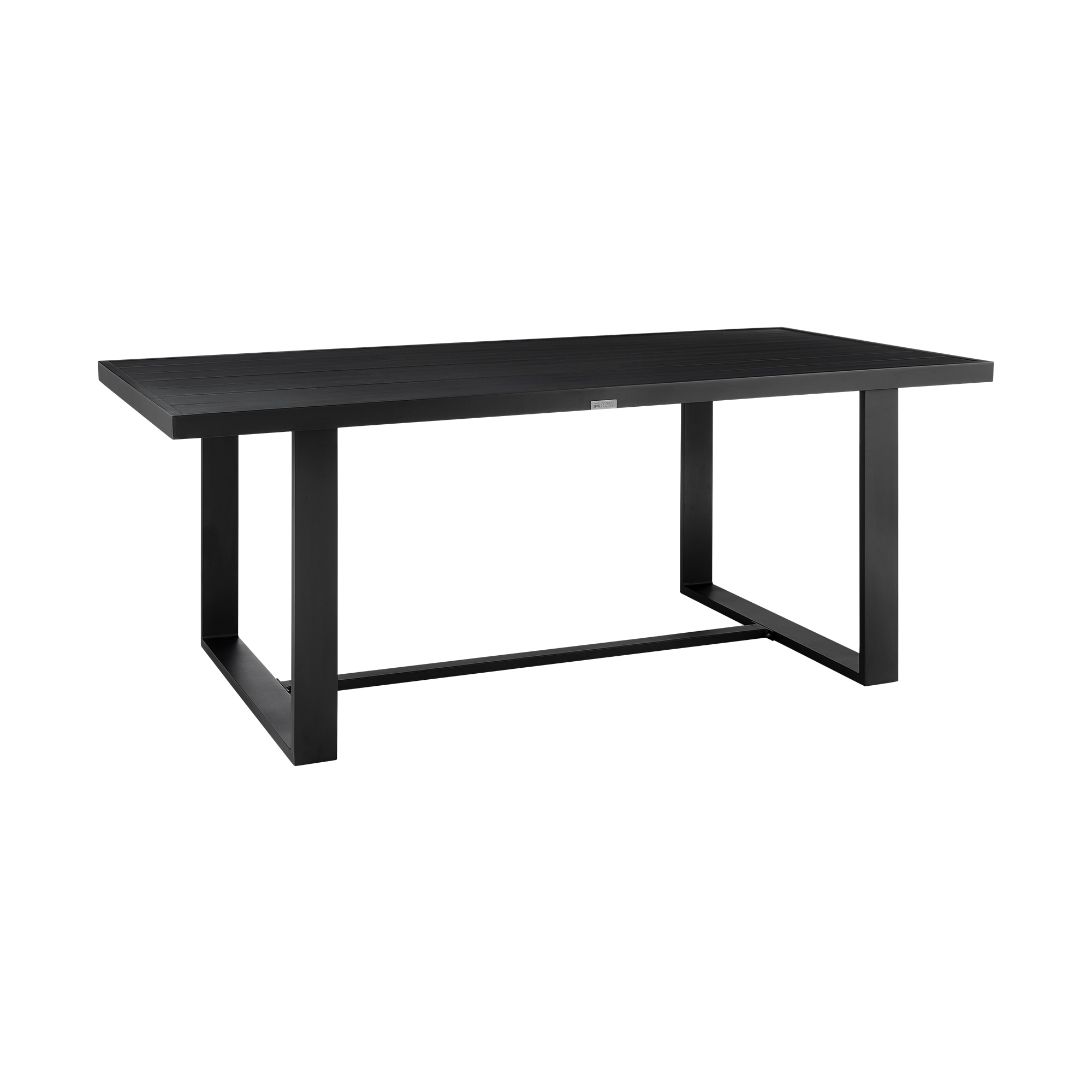 Alegria Black Aluminum Rectangular Outdoor Dining Table