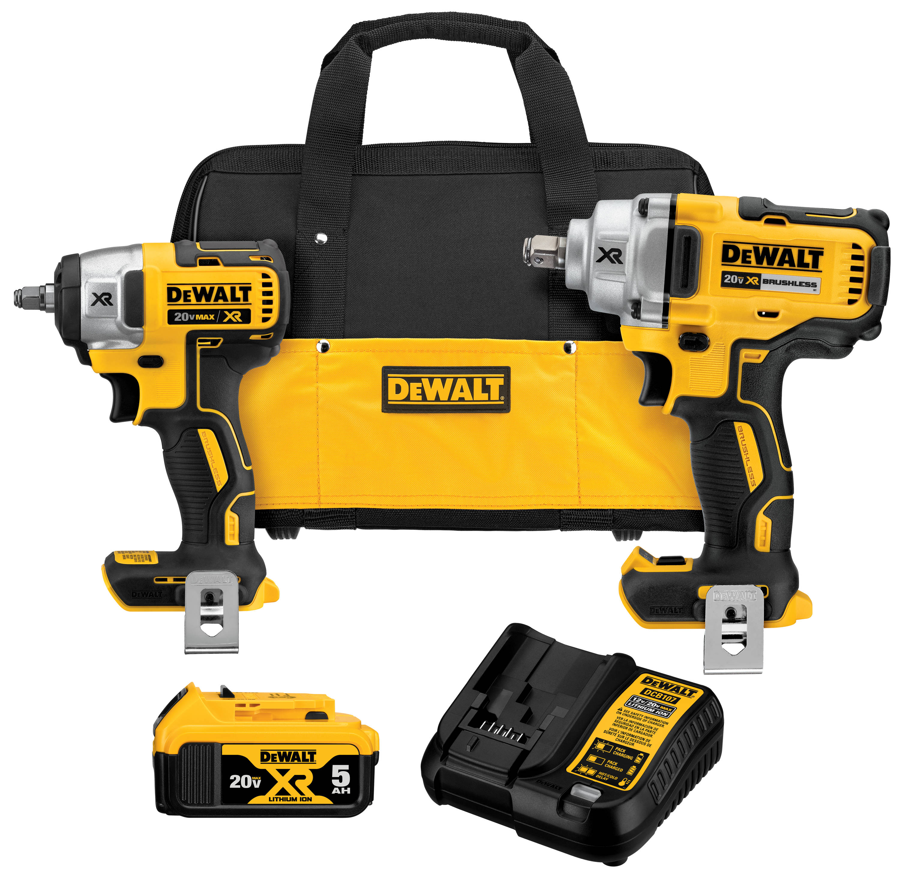 Identitet krig Logisk DEWALT 2-Tool 20-Volt Max Brushless Power Tool Combo Kit with Soft Case  (1-Battery and charger Included) in the Power Tool Combo Kits department at  Lowes.com
