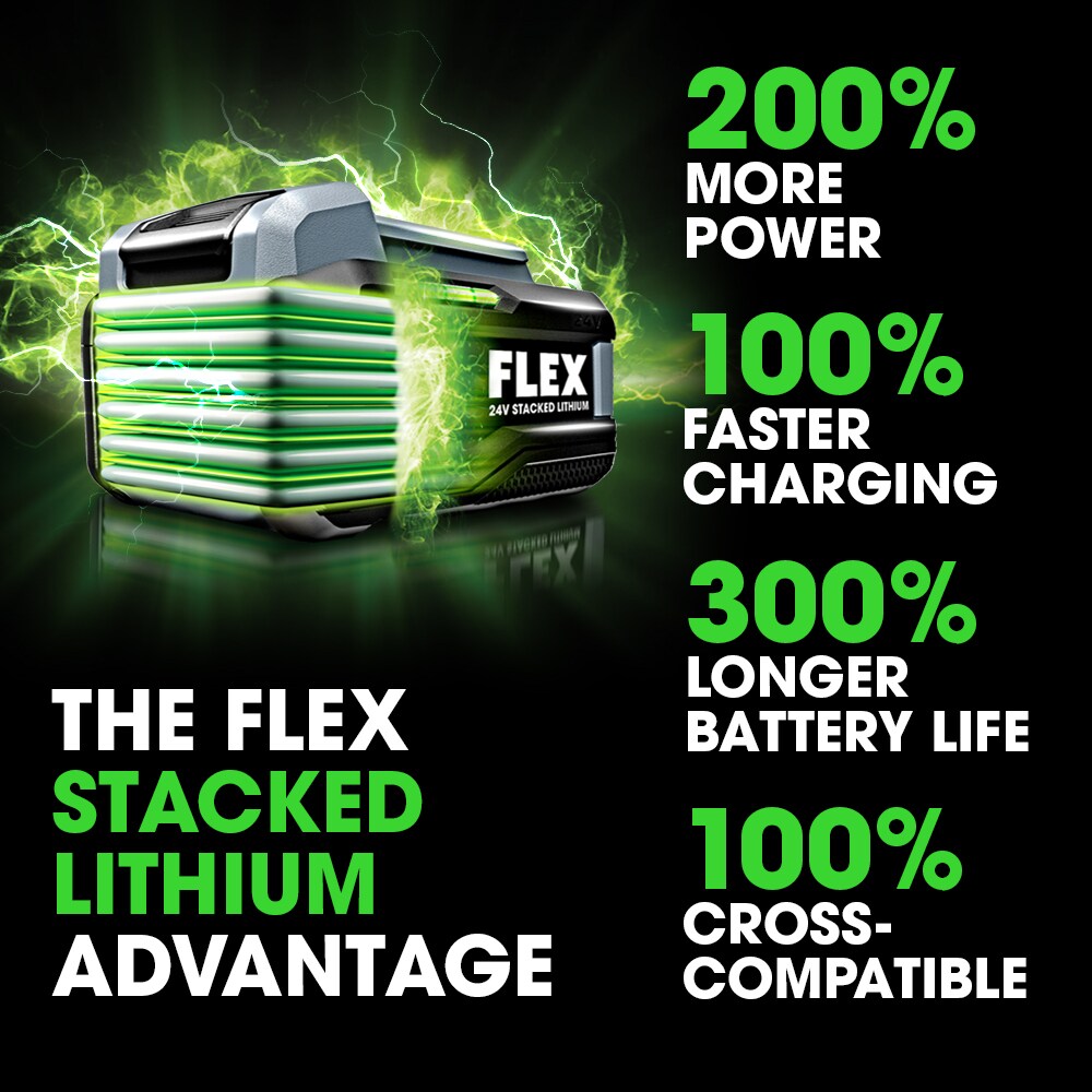 FLEX 24-volt 4-Tool Brushless Power Tool Combo Kit with Soft Case (2-Batteries Included and Charger Included)