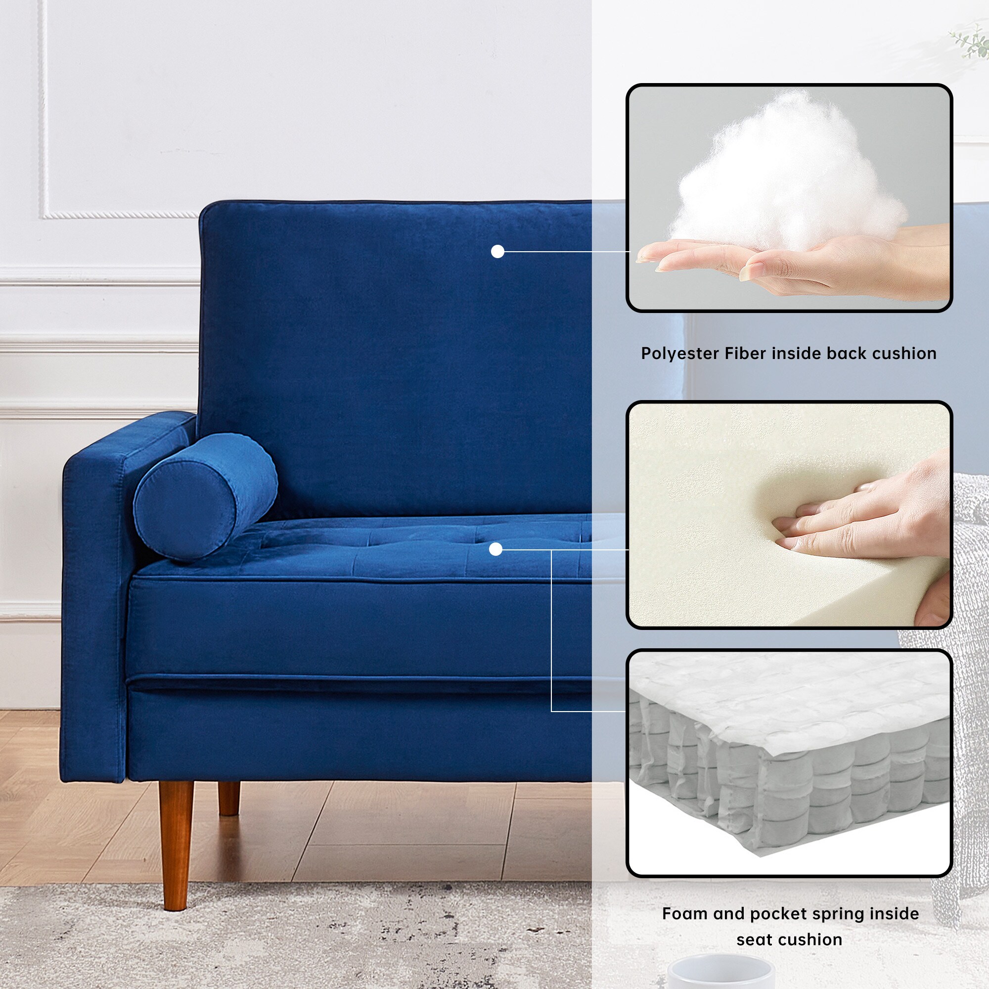 A Furniture Classics SS2788V-BU2S Sofas-Loveseats - View #5