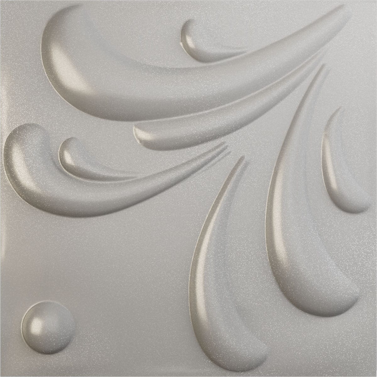 Ekena Millwork WP20X20ACASV 19-5/8-in x 19-5/8-in Embossed Paintable/Stainable Silver PVC Wall Panel (