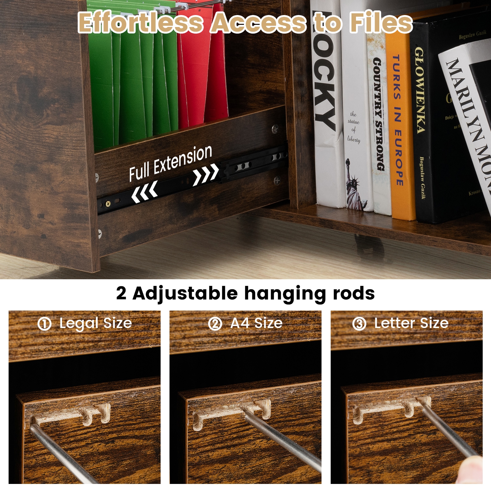 Slickblue D-CO-FC33701BC Filing-Cabinets - View #4