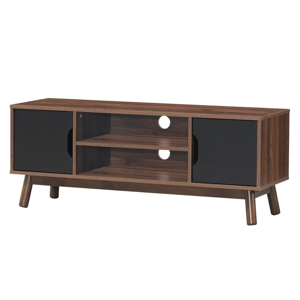 Clihome Modern/Contemporary Black Tv Cabinet (Accommodates TVs up to 50 ...