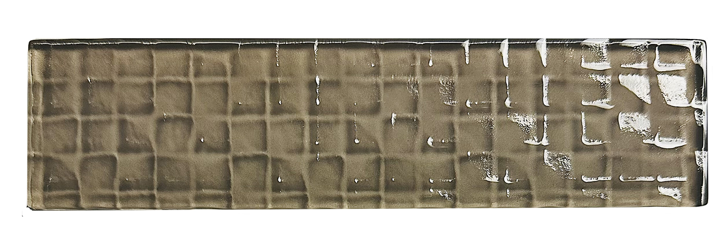 Abolos LWSMEC0208-OL Metro Cubes Brown 2-in x 8-in Glossy Glass Subway Standard Wall Tile ( 14-sq ft Carton )