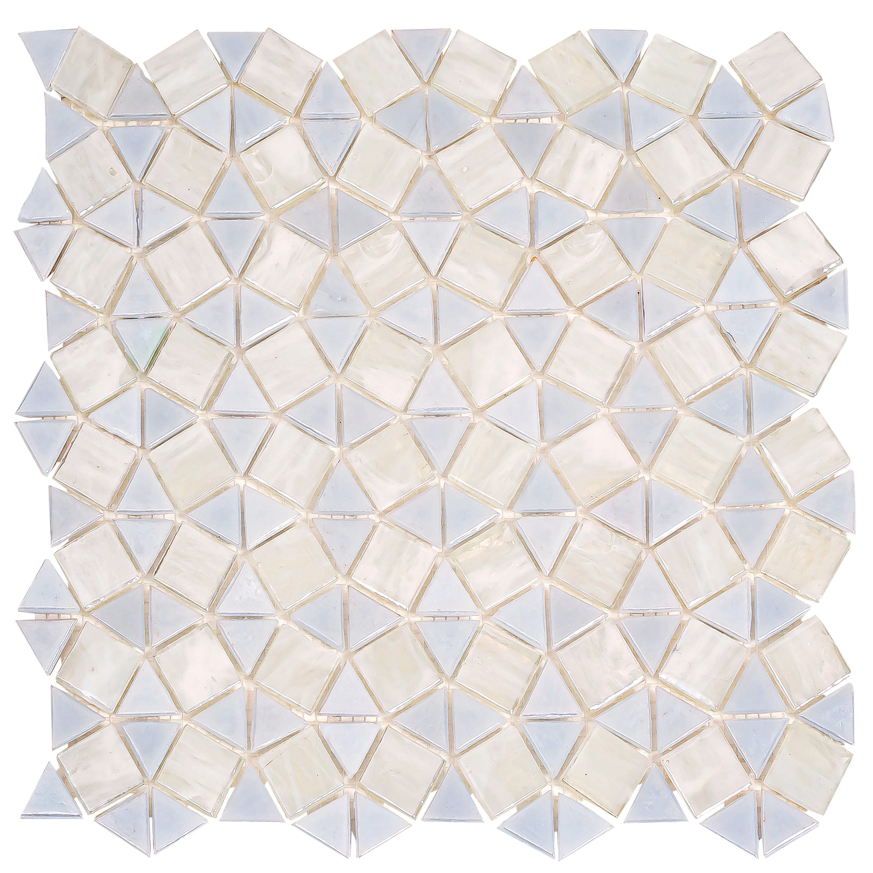 Apollo Tile APLATR8801ASAMPLE (Sample) Majeste Gray 4-in x 4-in Glazed Glass Mixed Pattern Floor and Wall Tile