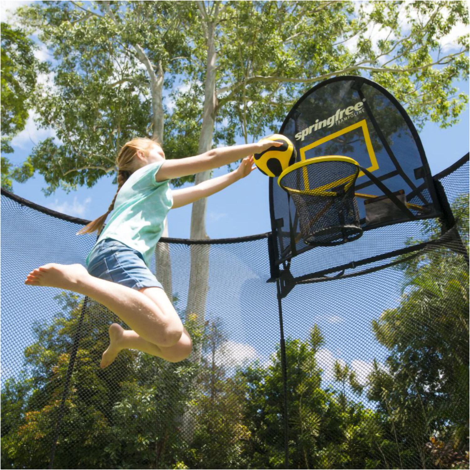 Springfree Trampoline S113+FLEXRHOOP+FLEXR trampolines - View #4