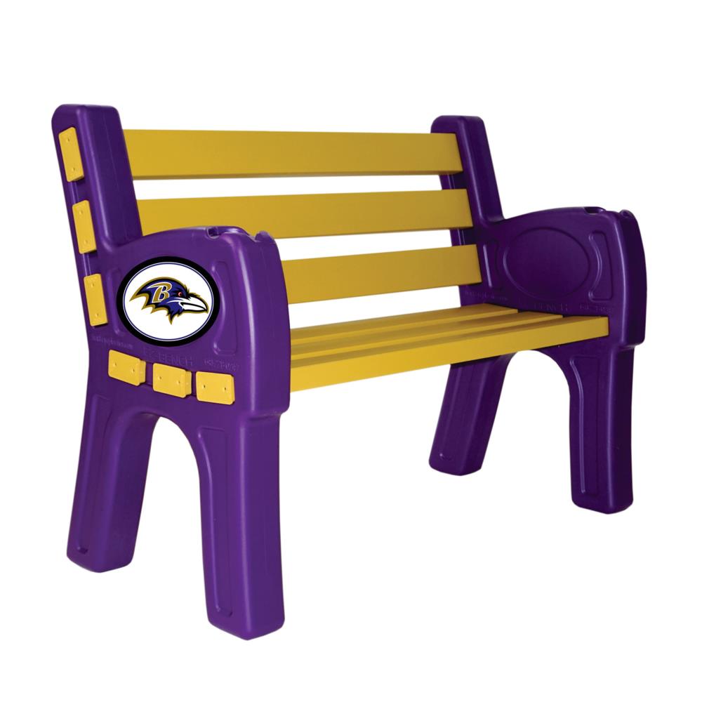 Imperial International Baltimore Ravens 48-in L NFL Recycled Plastic Park  Bench in the Park Benches department at