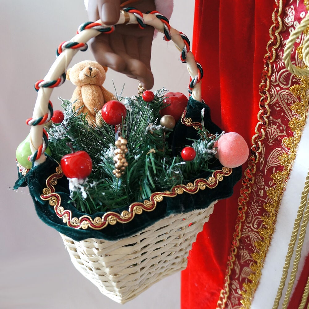 58-Inch Red and White Resin Dancing Mrs. Claus Figurine