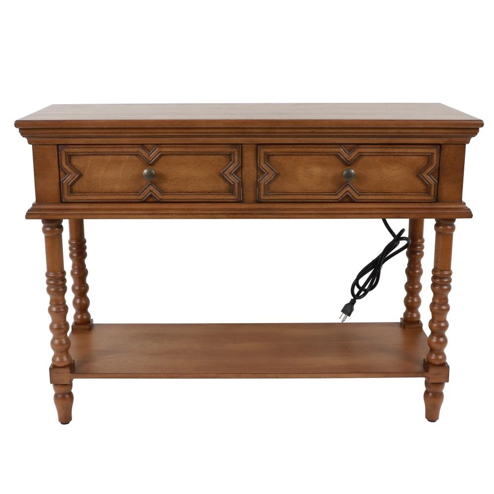 Decor Therapy FR9553 Casual Honeynut Console Table