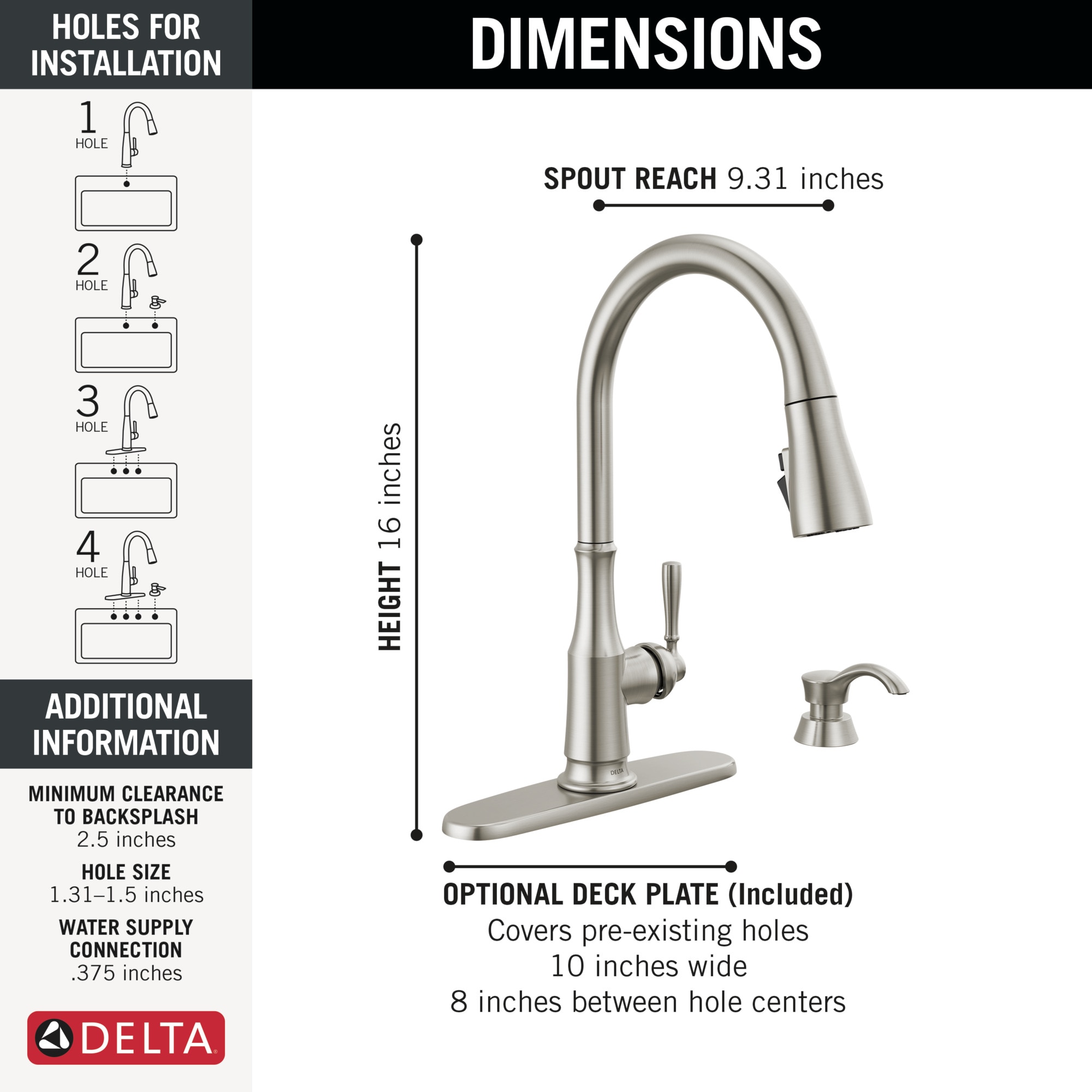 Delta 19877Z-SPSD-DST Kitchen-Faucets - View #4