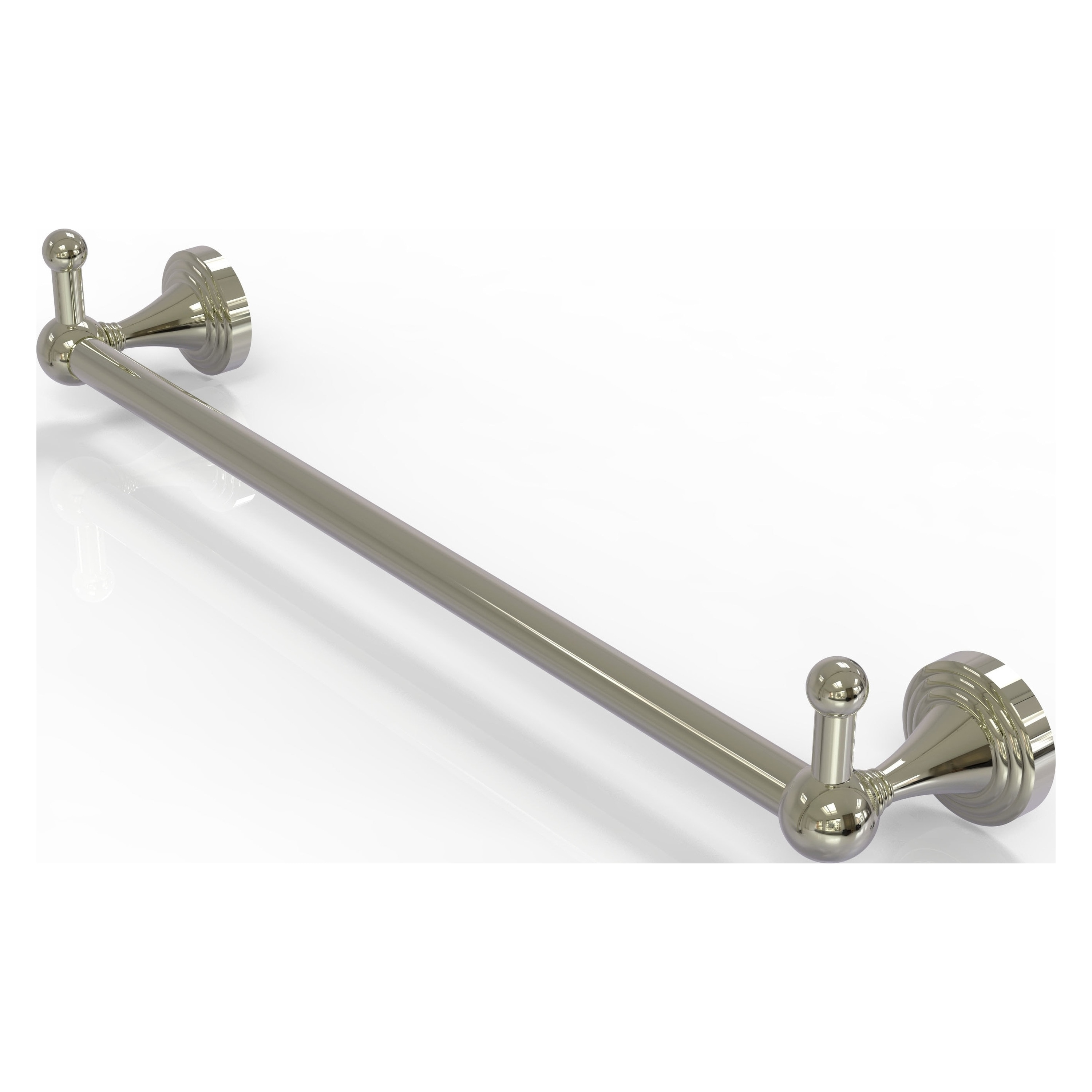 Allied Brass SG-41-36-PEG-PNI Sag Harbor 36-in Polished Nickel Wall mount Single Towel Bar