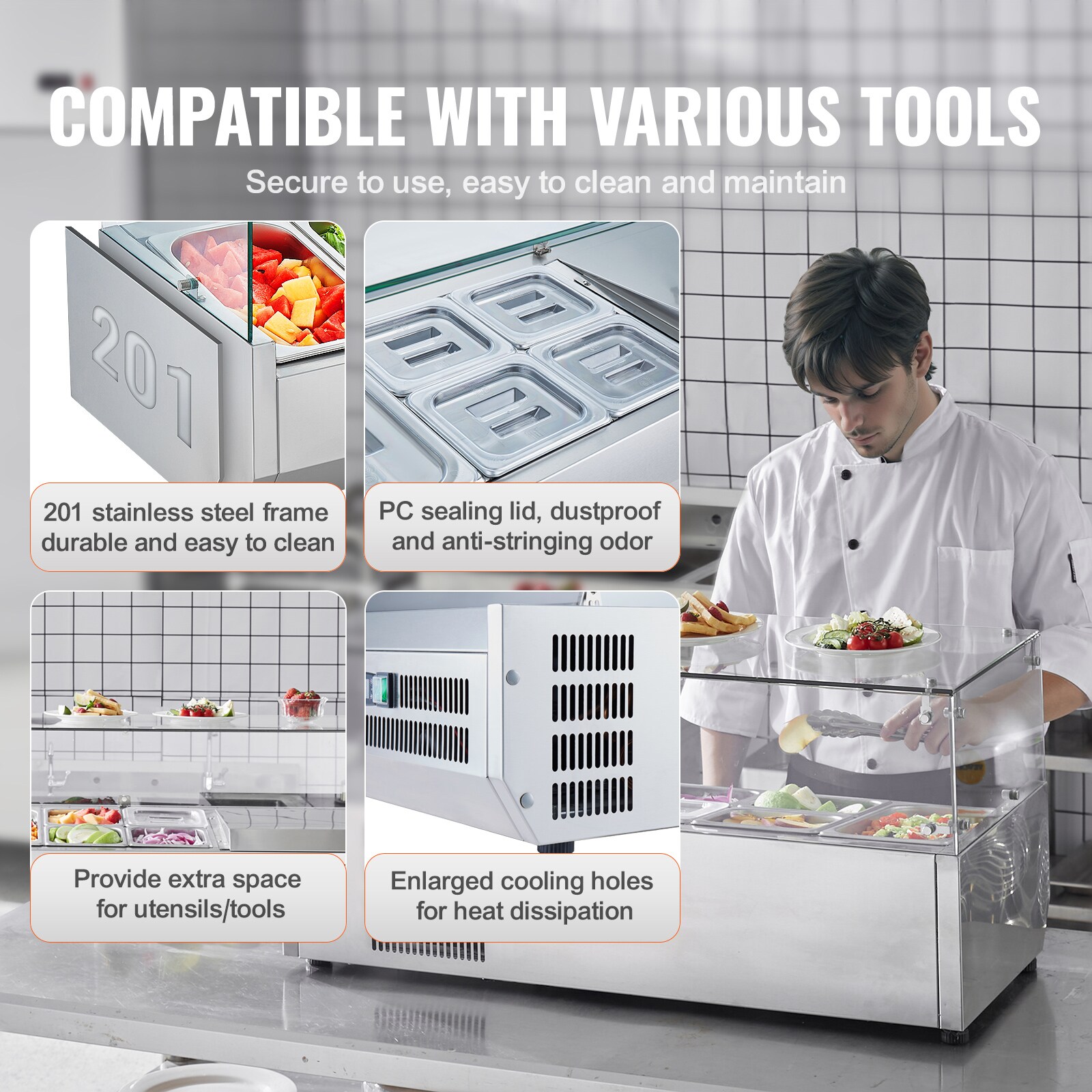 SVOPES SCBLZLZDWTGH03162V1 Refrig-Prep-Tables - View #6