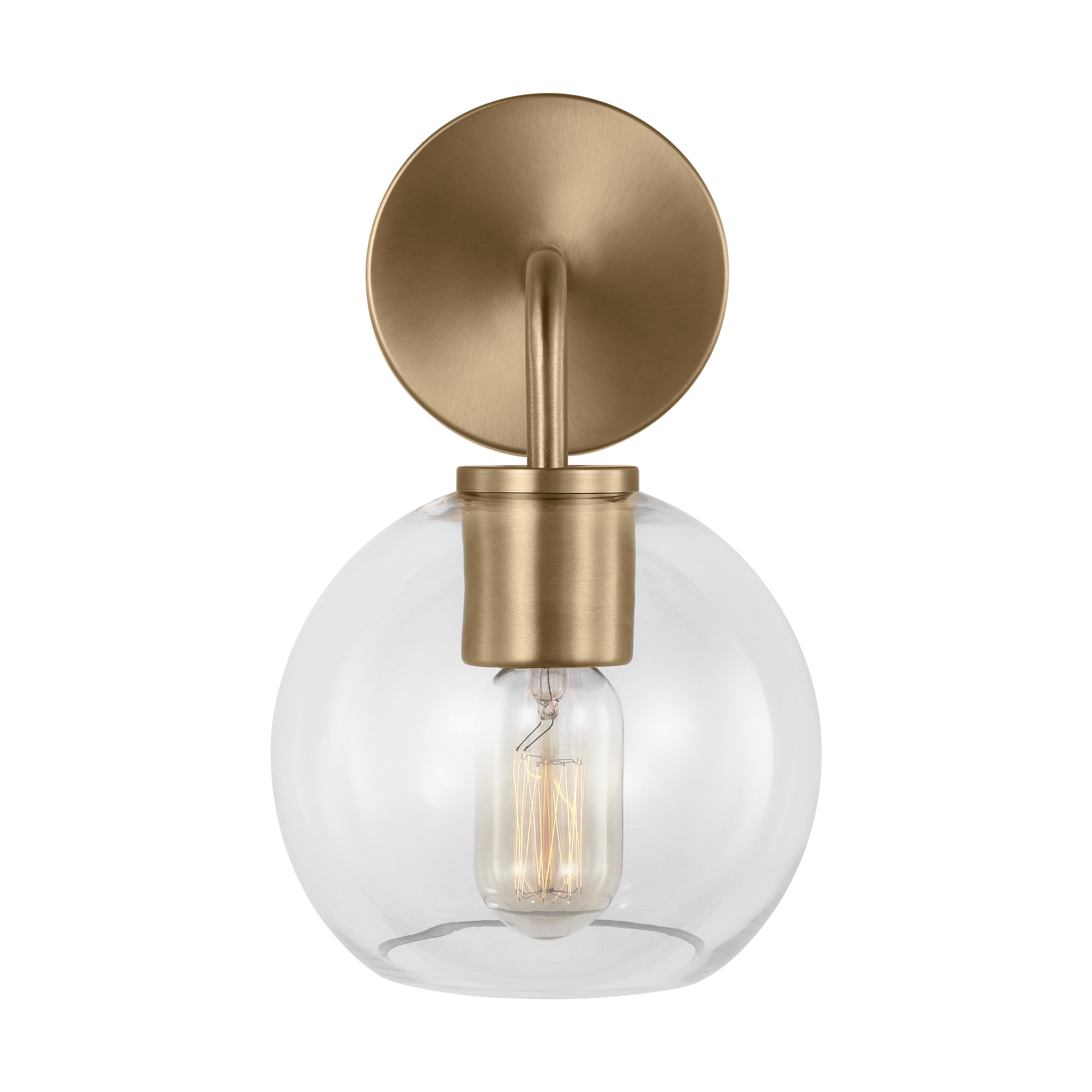 Generation Lighting 4002501-848 Orley 6.25-in 1 -Light Satin Brass Transitional Vanity light
