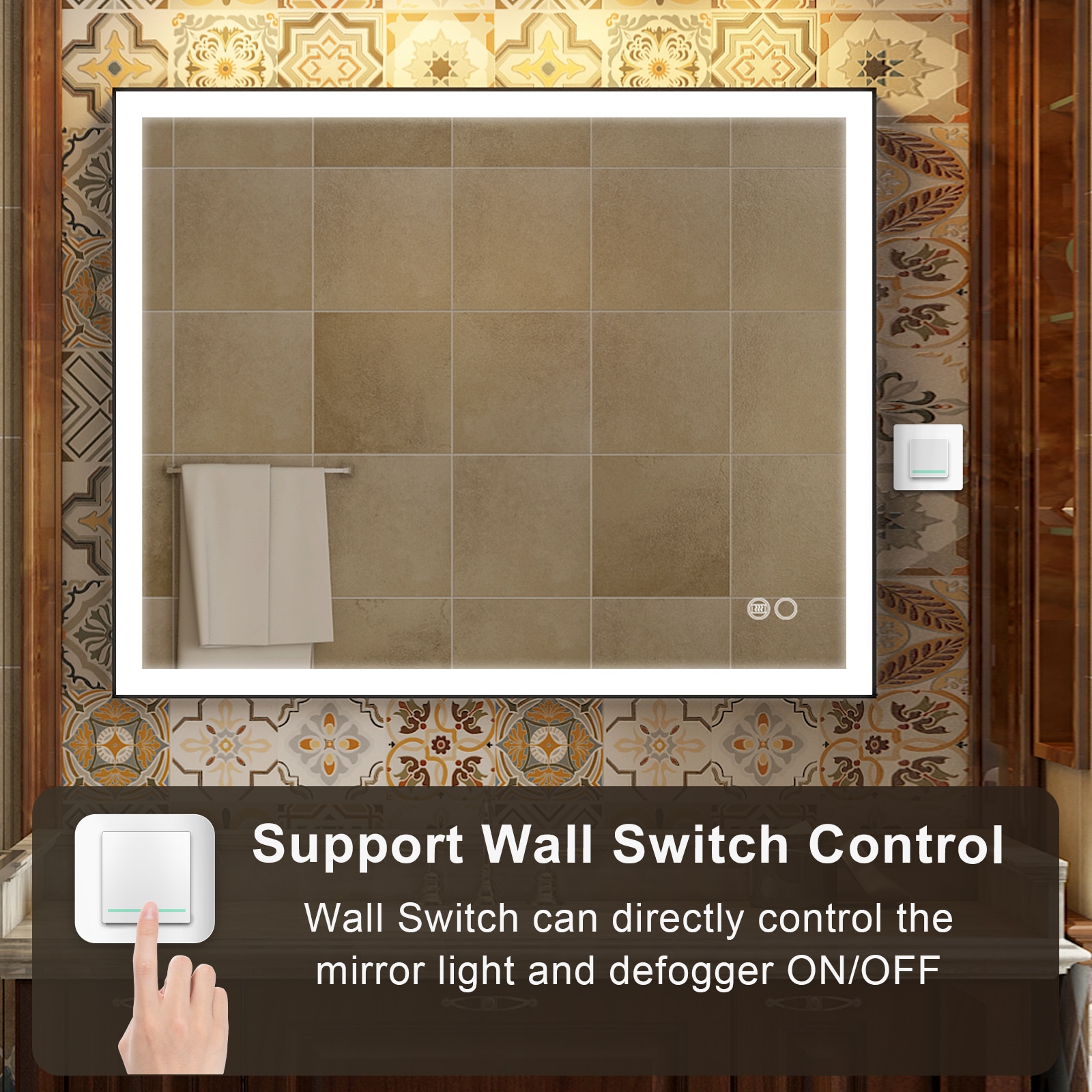 WELLFOR TRX-962AE Framed-Bath-Mirrors - View #9