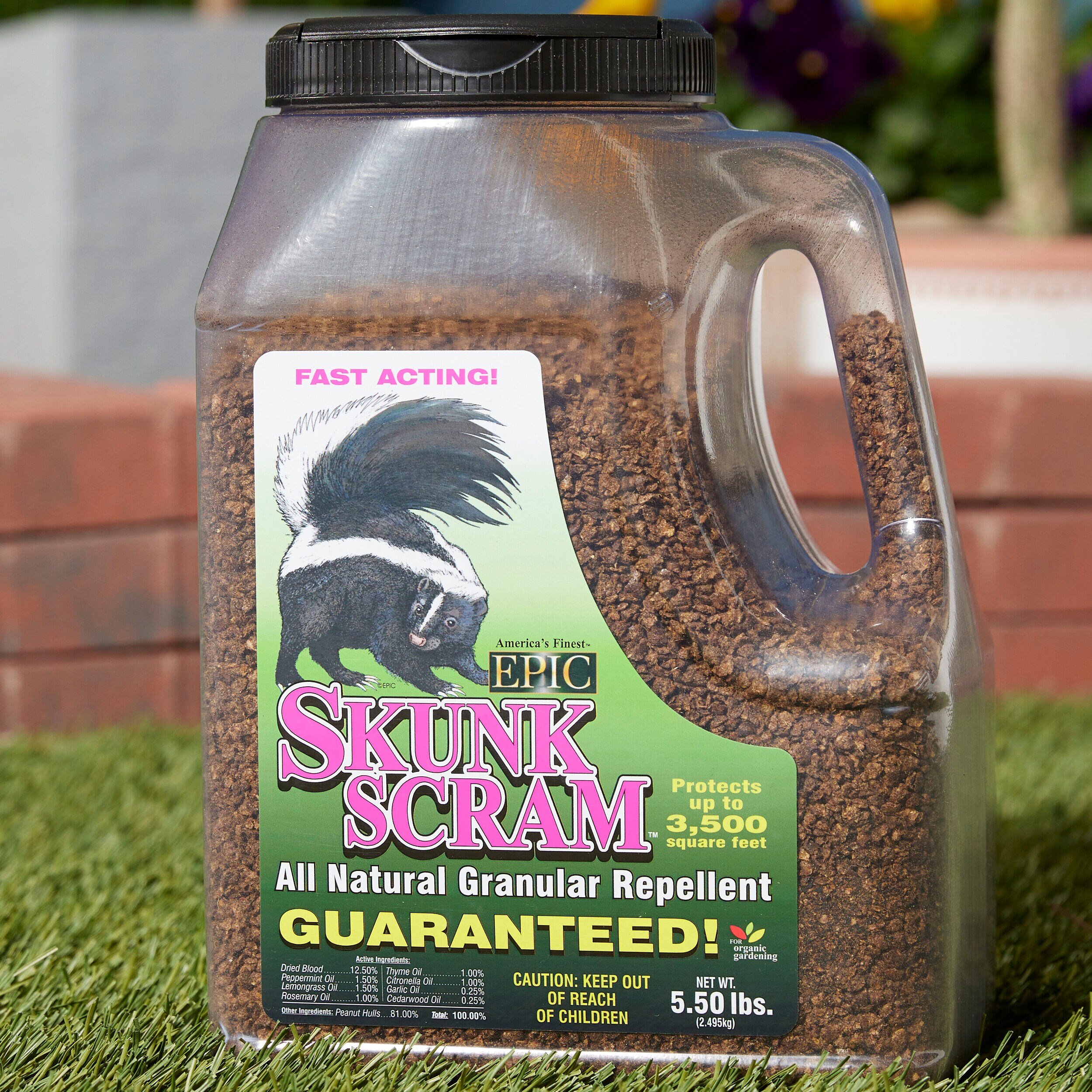 EPIC Skunk Scram 5.5 lb Pest Control Granules - Repellent for Skunks ...