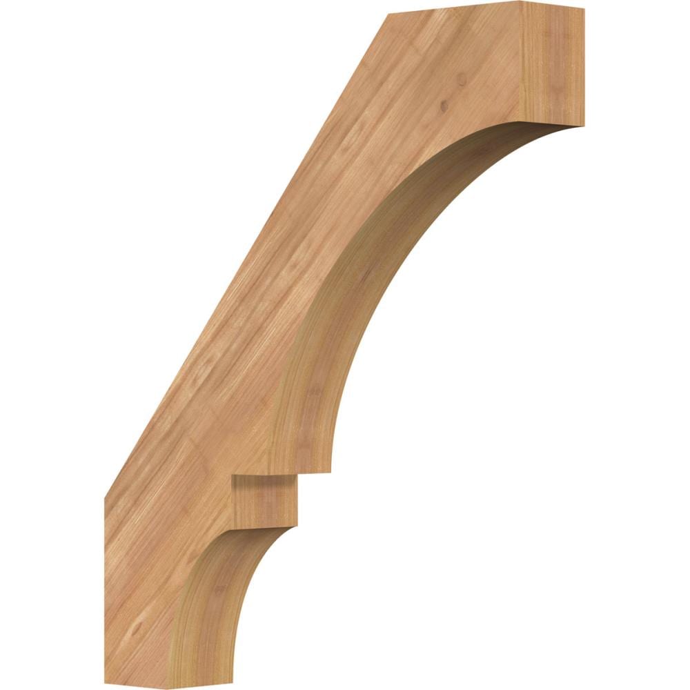 Ekena Millwork BRC04X20X24BOA00SWR 3-1/2-in x 20-in x 24-in Western Red Cedar Unfinished Wood Balboa Smooth Knee Brace