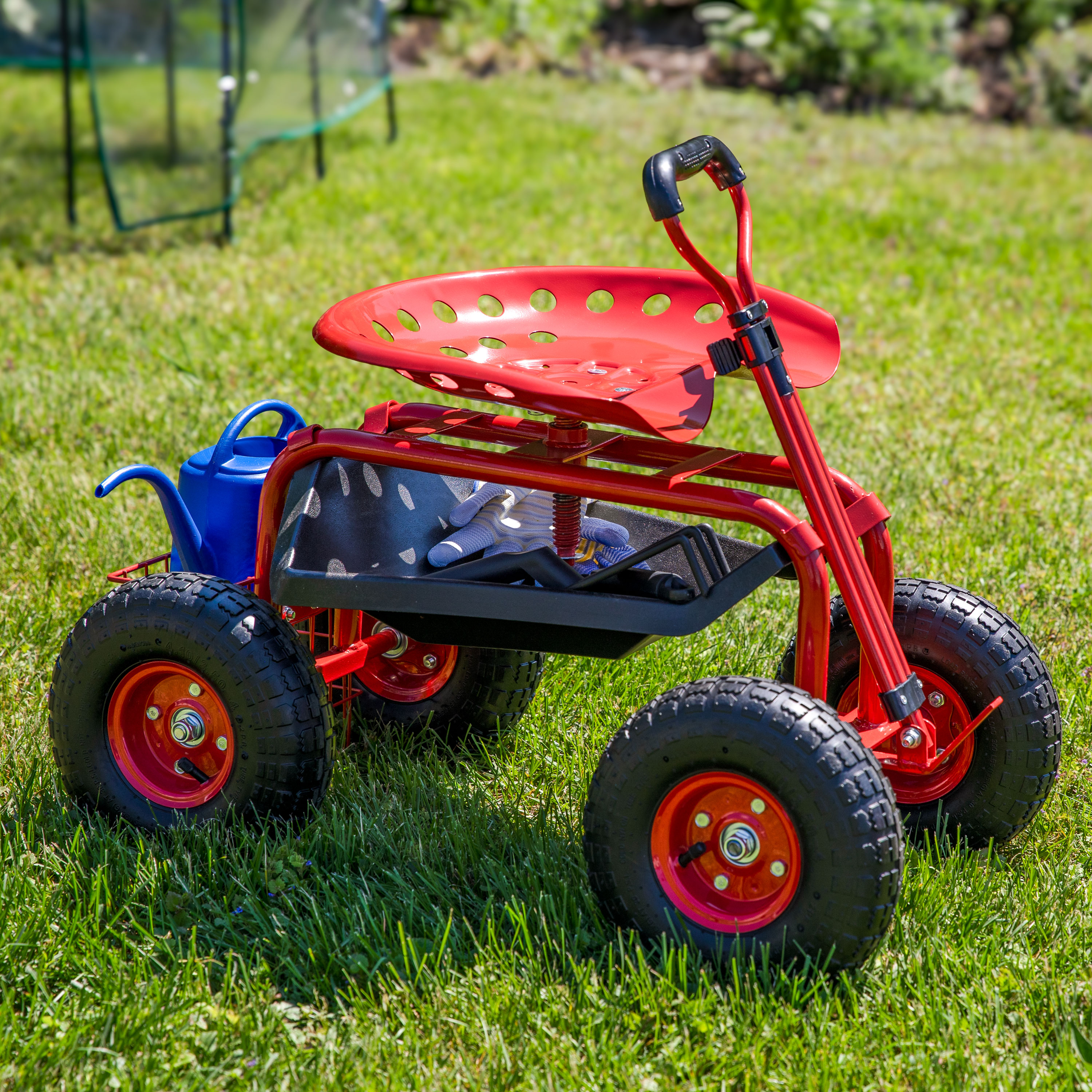 Sunnydaze Decor QH-ESRC004-RD Yard-Carts - View #2