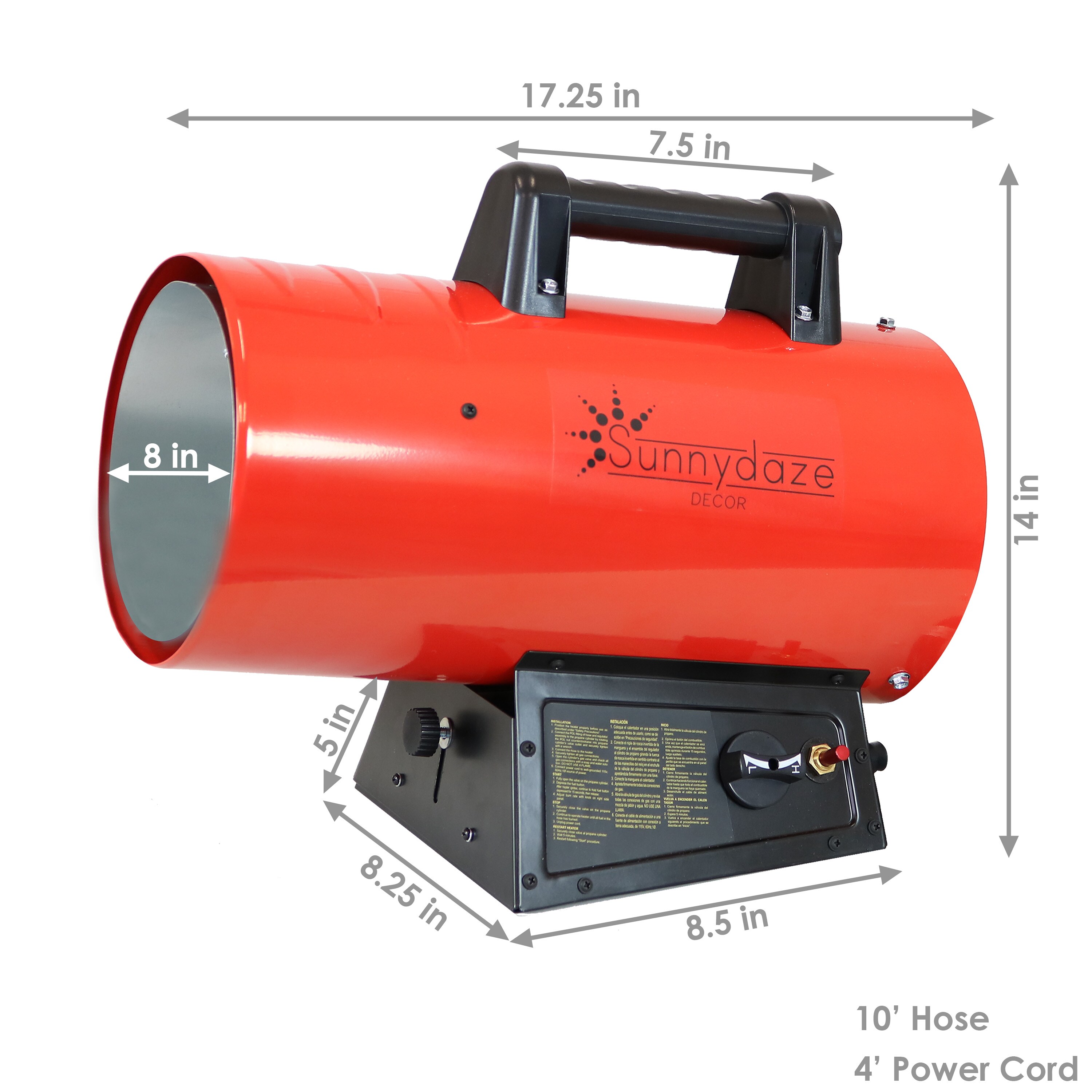 Sunnydaze Decor BAO-125 Portable-Liquid-Propane-Heaters - View #3