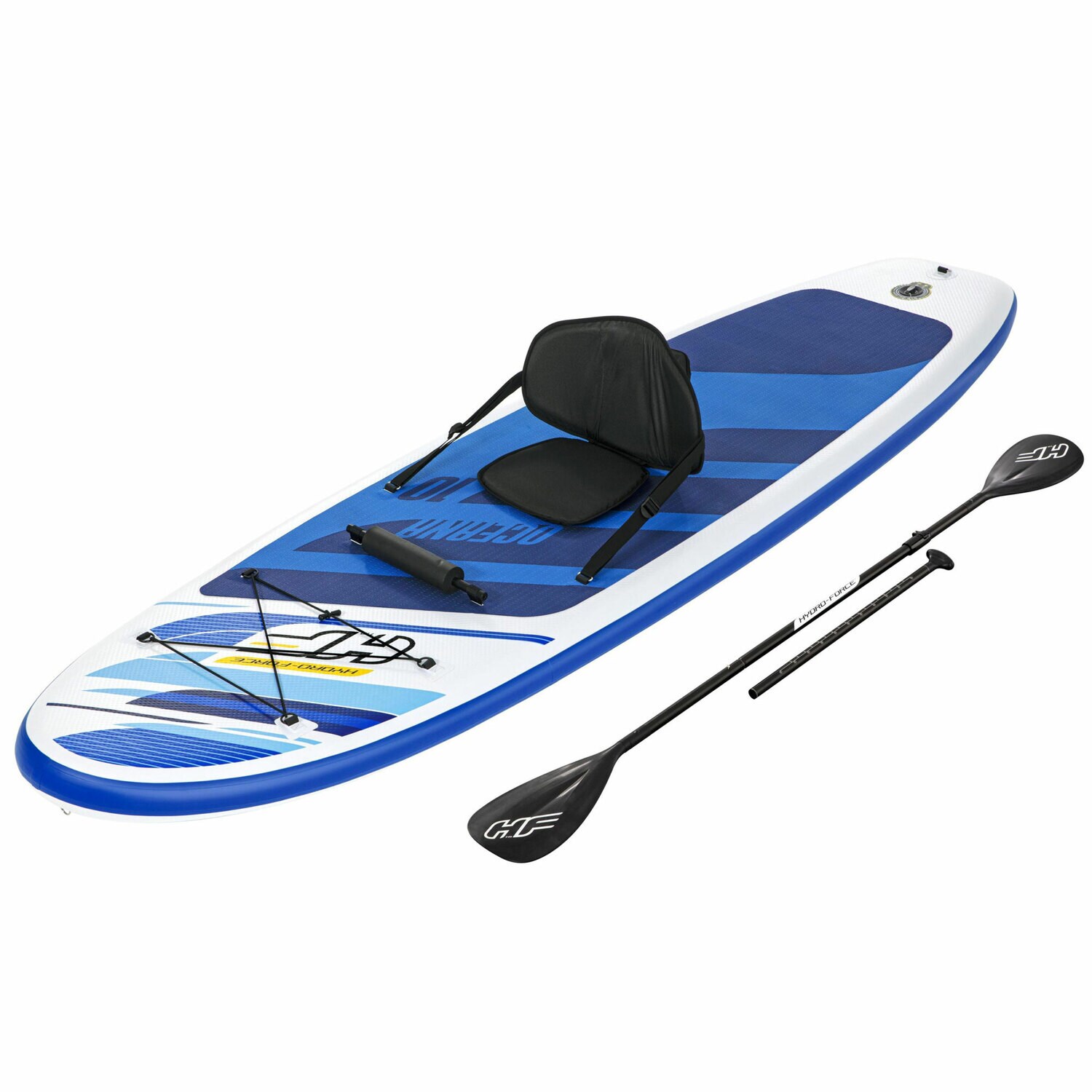 Hydro-Force 10' Blue Inflatable Stand-Up Paddle Board and Kayak Set