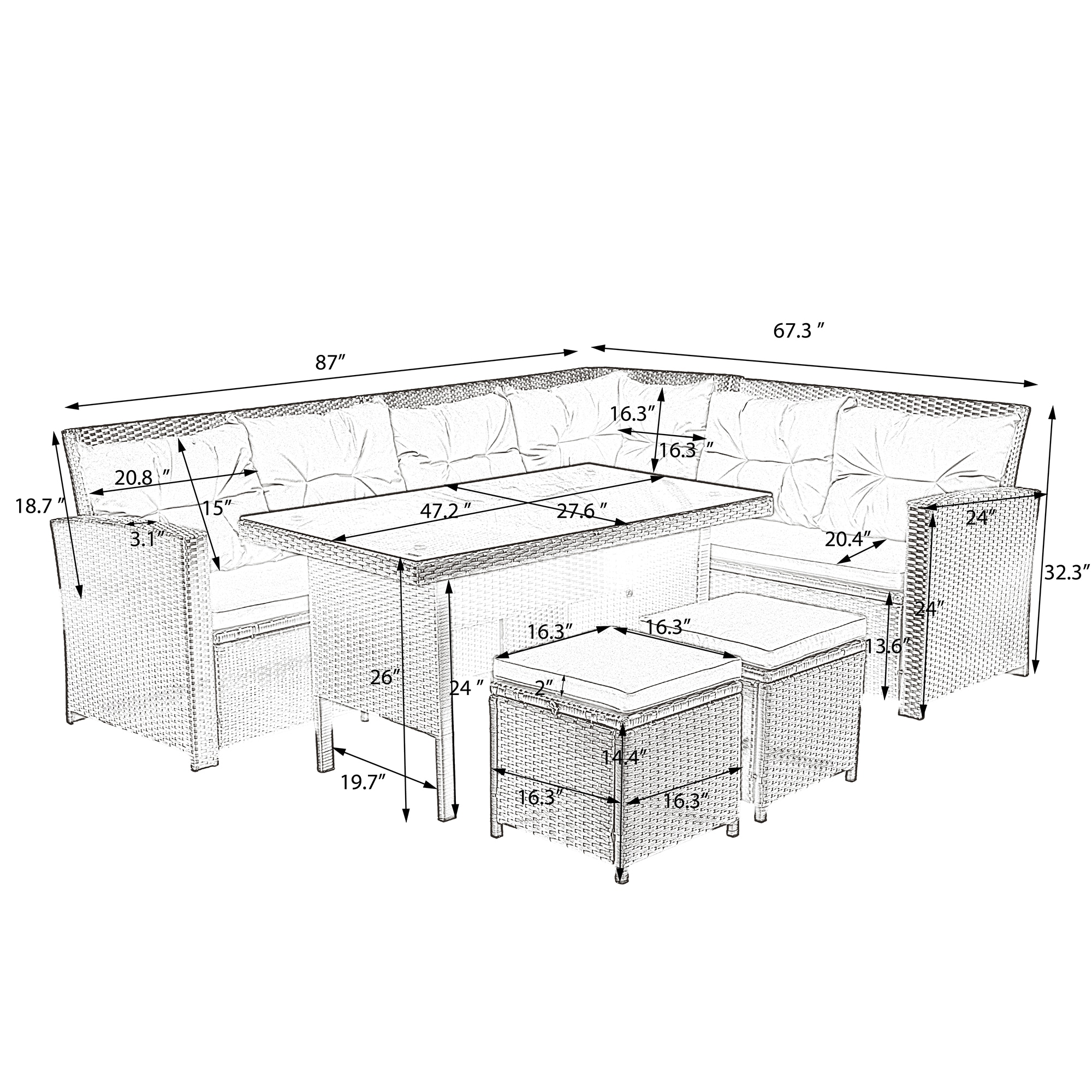 Flynama YC-V-0069AAA Patio-Conversation-Sets - View #13