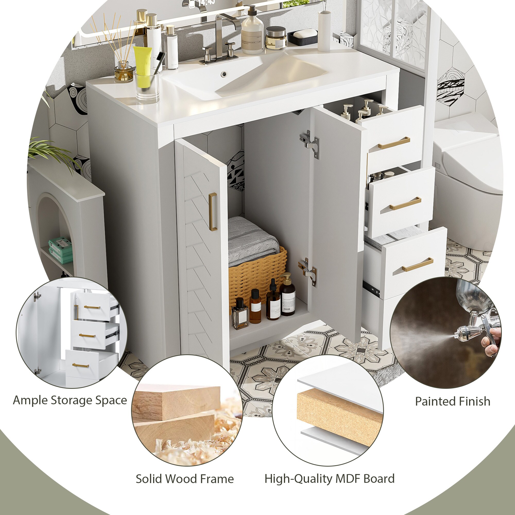 ModernLuxe L3P-N710P243327K Bath-Vanity-Combo - View #5