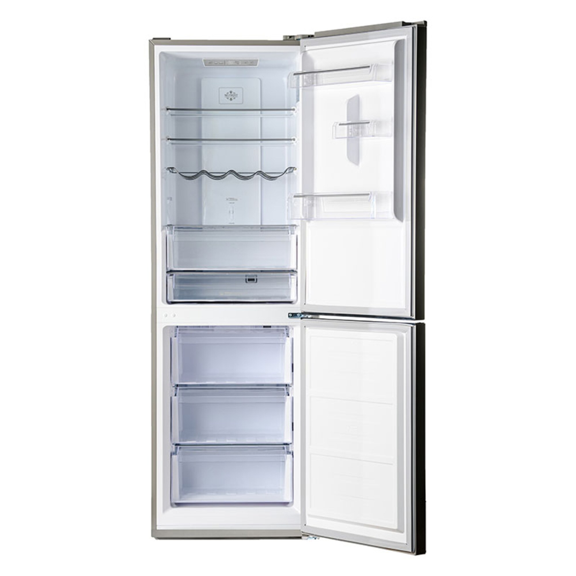 EcoSlim 11.5 cu.ft Stainless Steel Bottom Freezer Refrigerator with Wine Rack