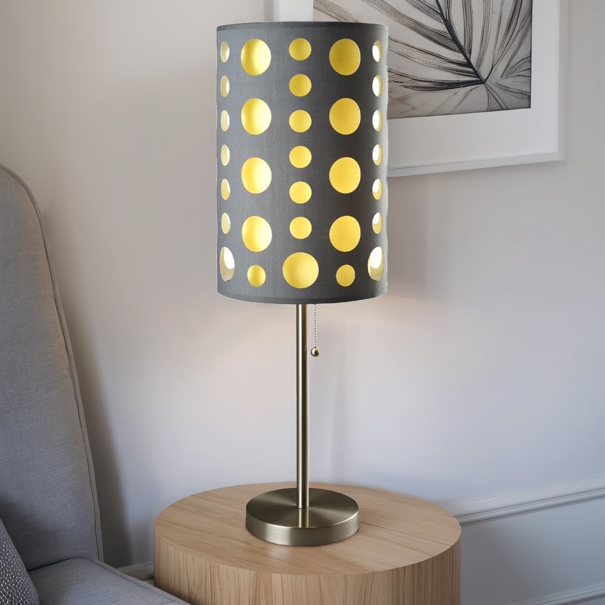 ORE International 9300T-GY-YW Table-Lamps - View #3