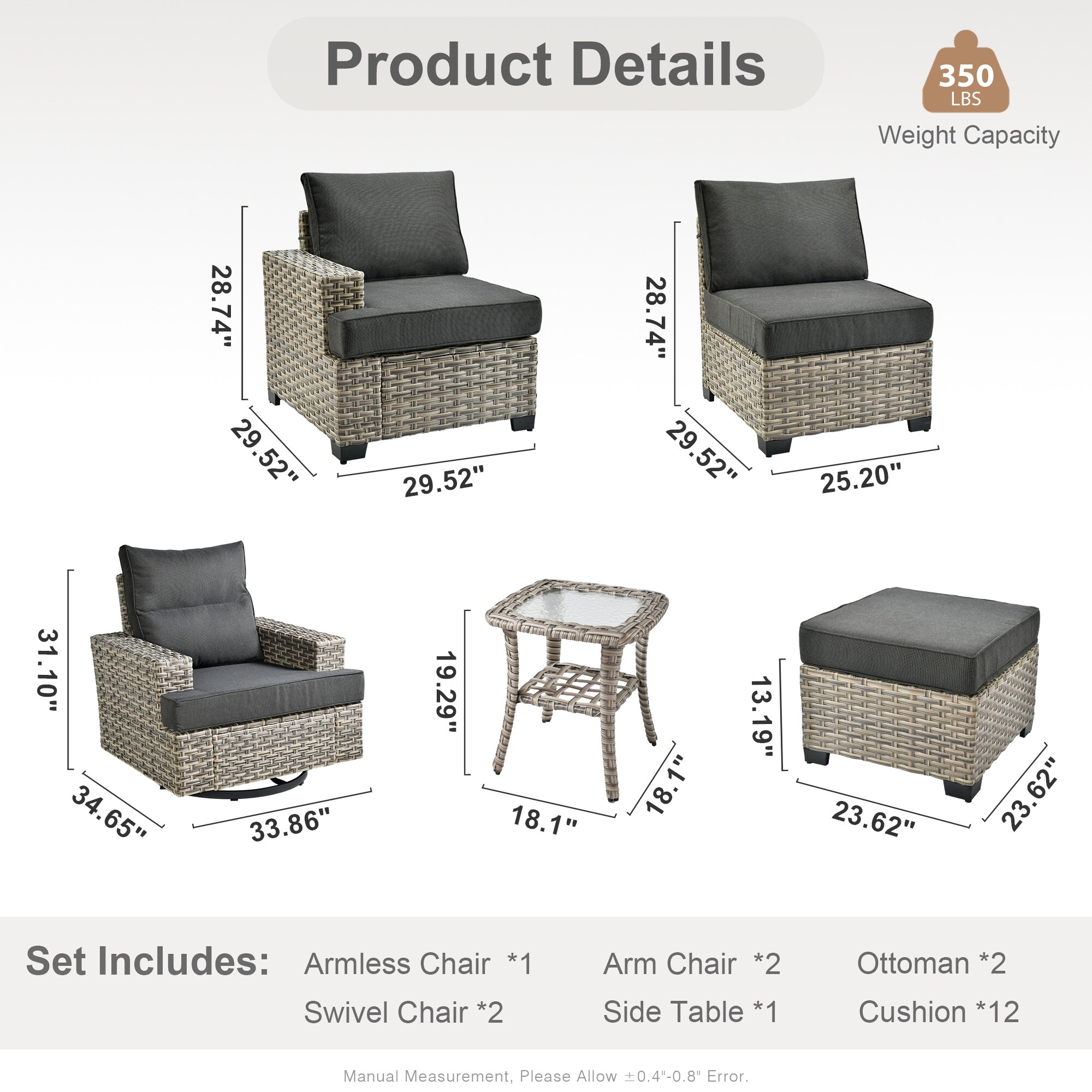 Caodoc L5-YZTBS108-1 Patio-Sofas-Daybeds - View #5