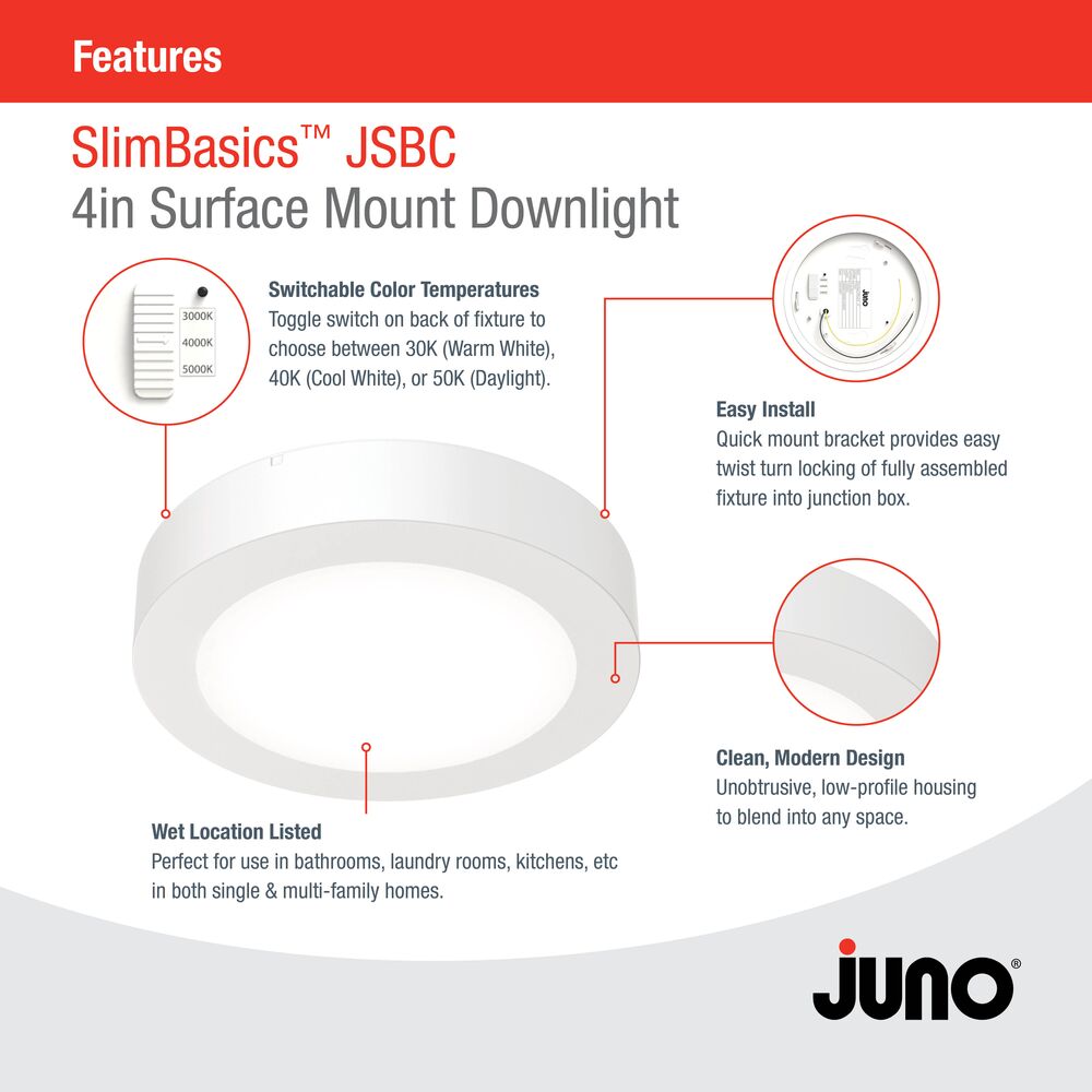 Juno JSBC4INSWW2WLCP6MW flushmounts - View #3