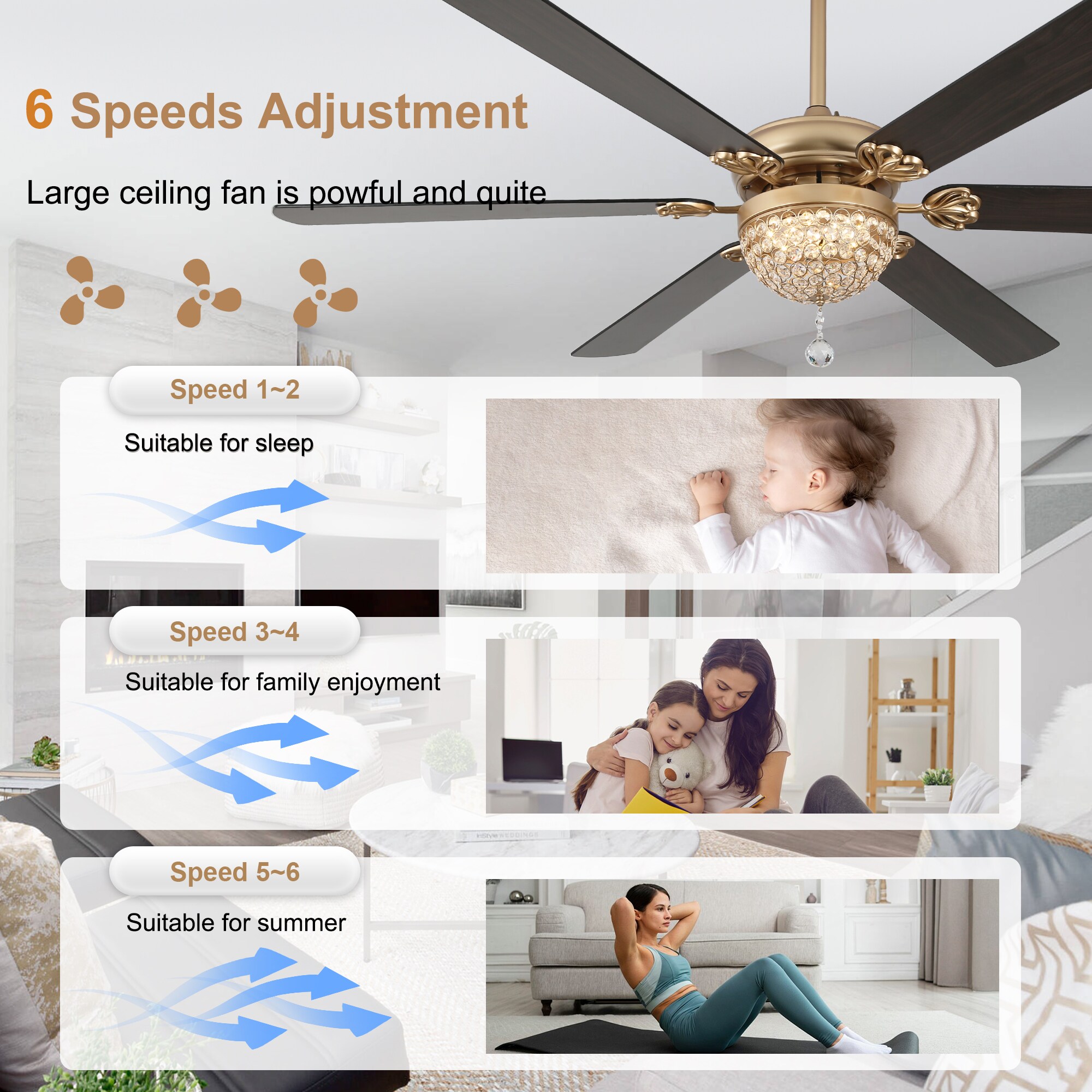 Bella Depot DCFSD6503-B Ceiling-Fans - View #8