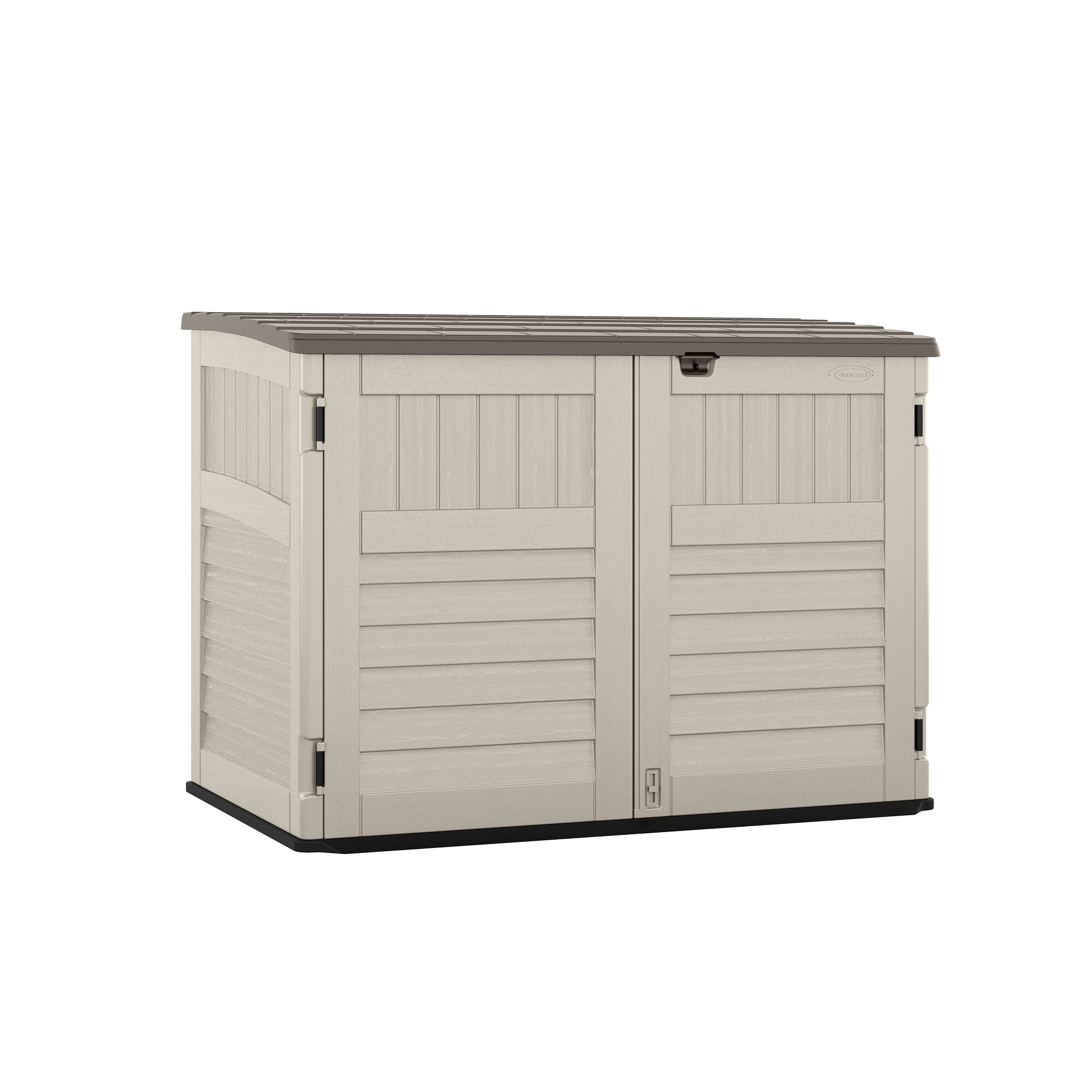 Suncast 6-ft x 4 Trash Hideaway Off-white Lean-to Resin Storage Shed