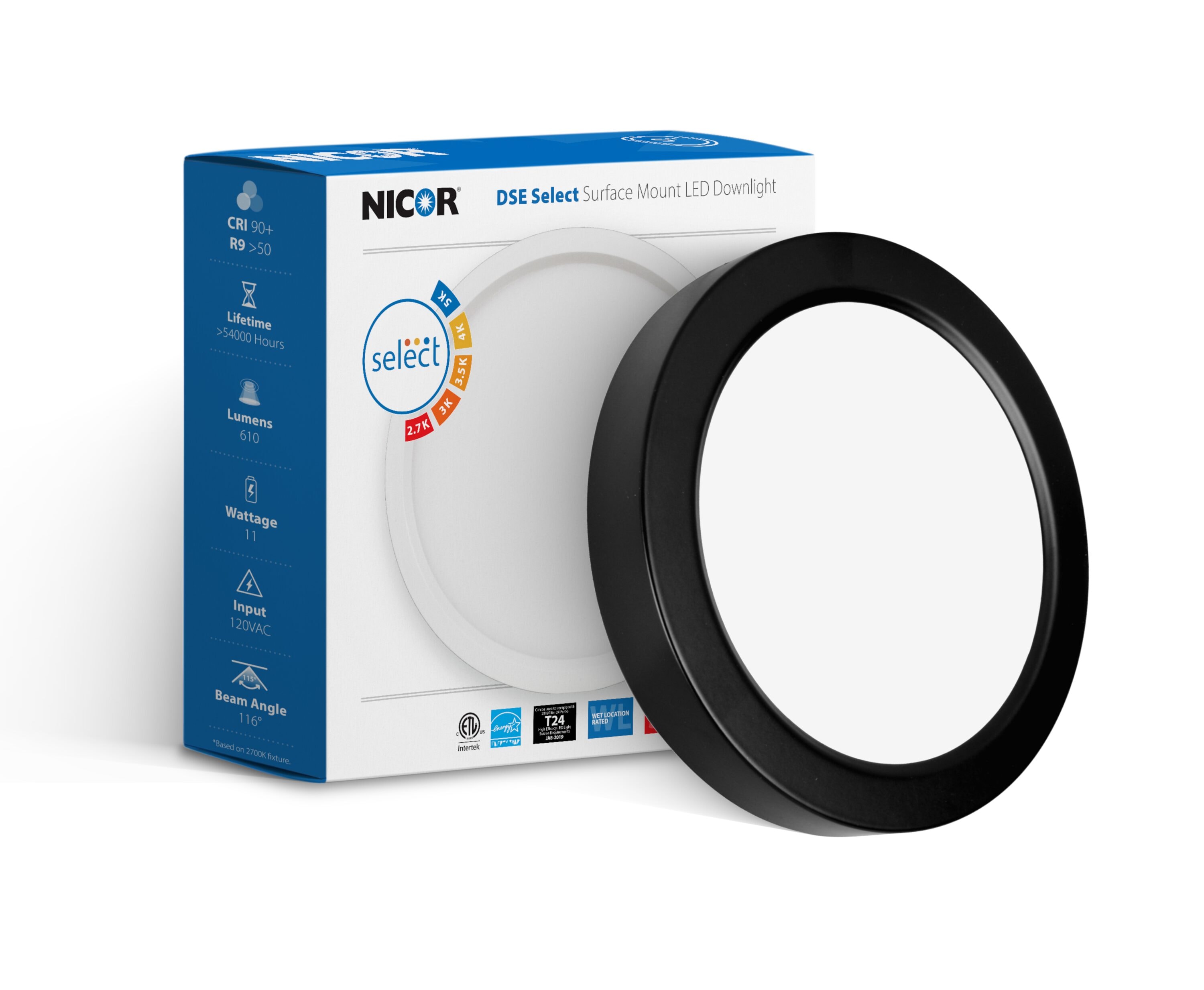 Nicor Lighting DSE53120SRDBK flushmounts - View #7